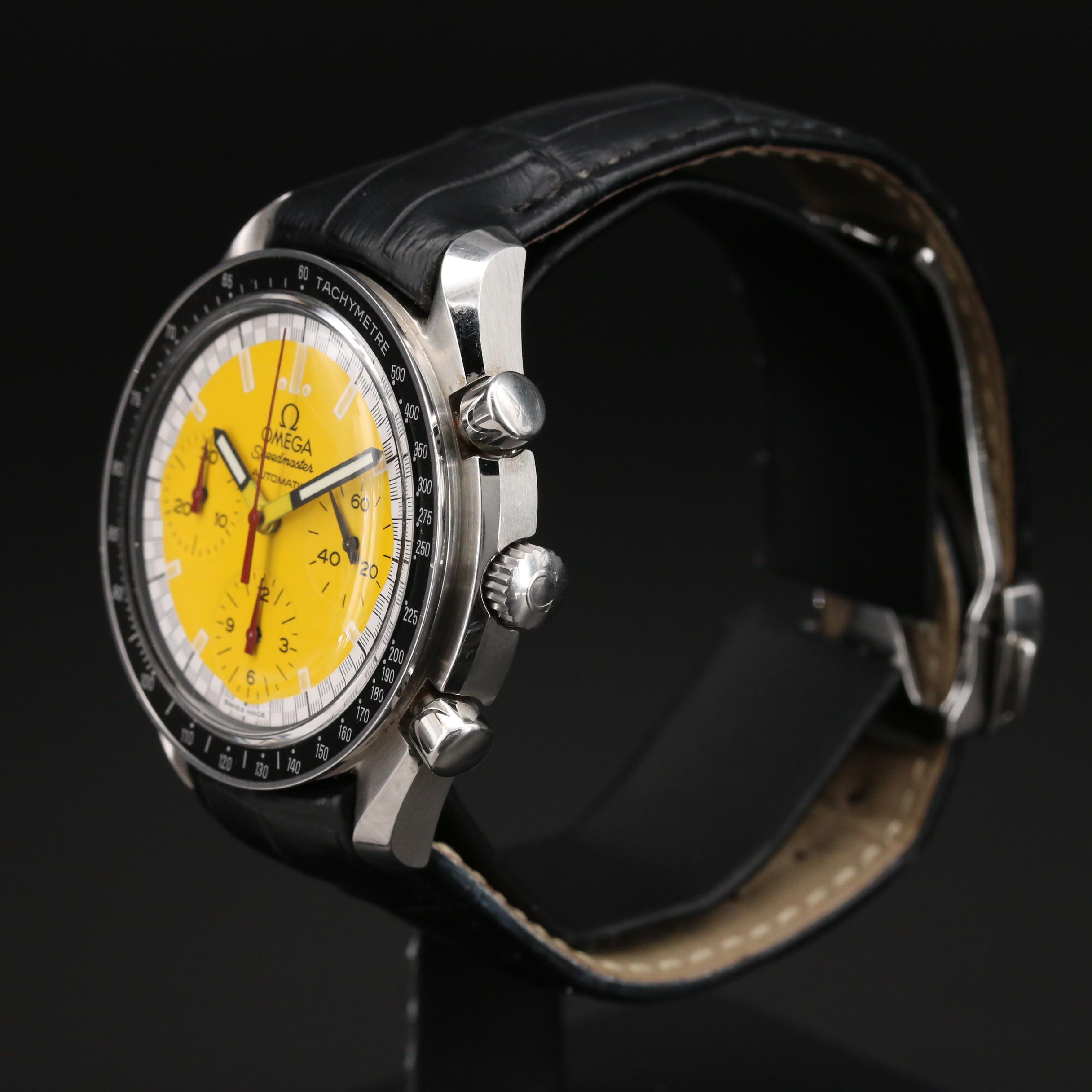 1996 Omega Speedmaster Reduced Schumacher Stainless Steel Automatic Watch