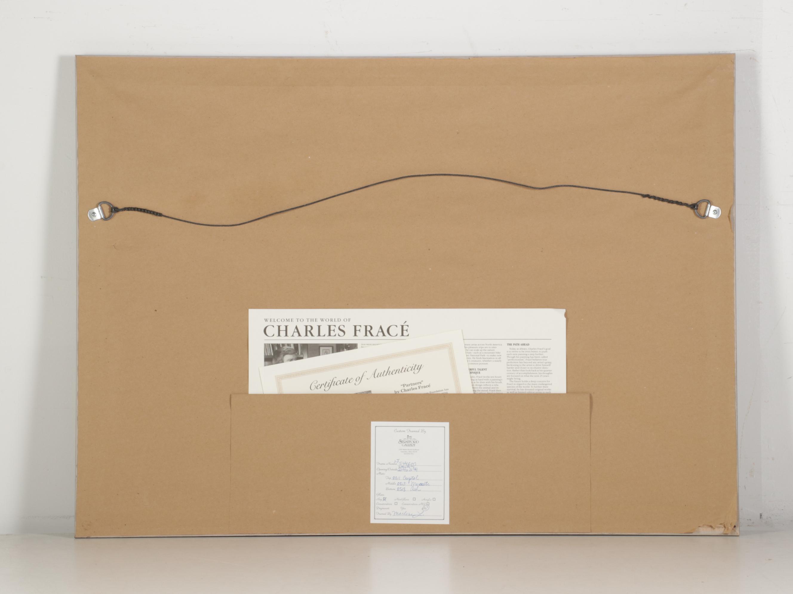 Charles Fracé White Tiger Cubs Offset Lithograph "Partners," 1990