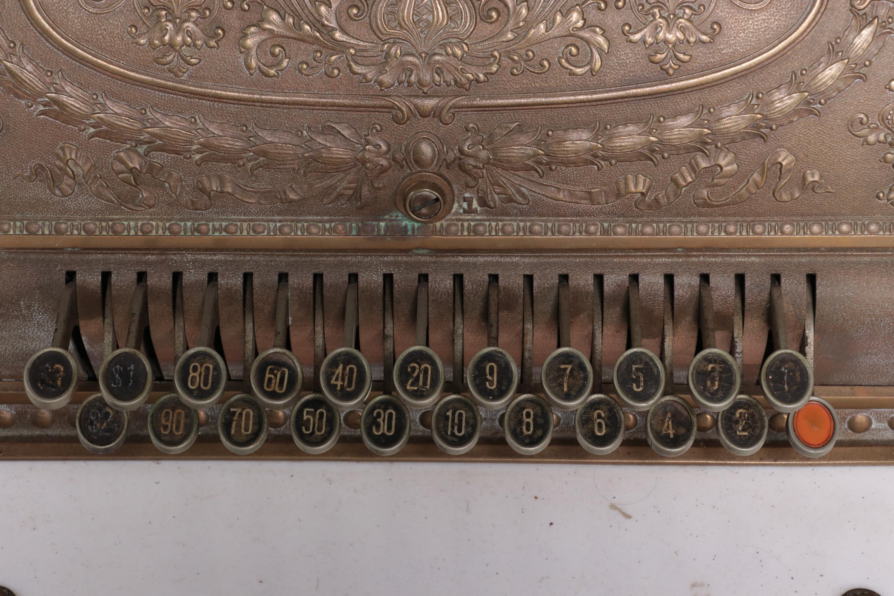 National Cash Register Model 336 in "Dolphin" Pattern, Circa 1915