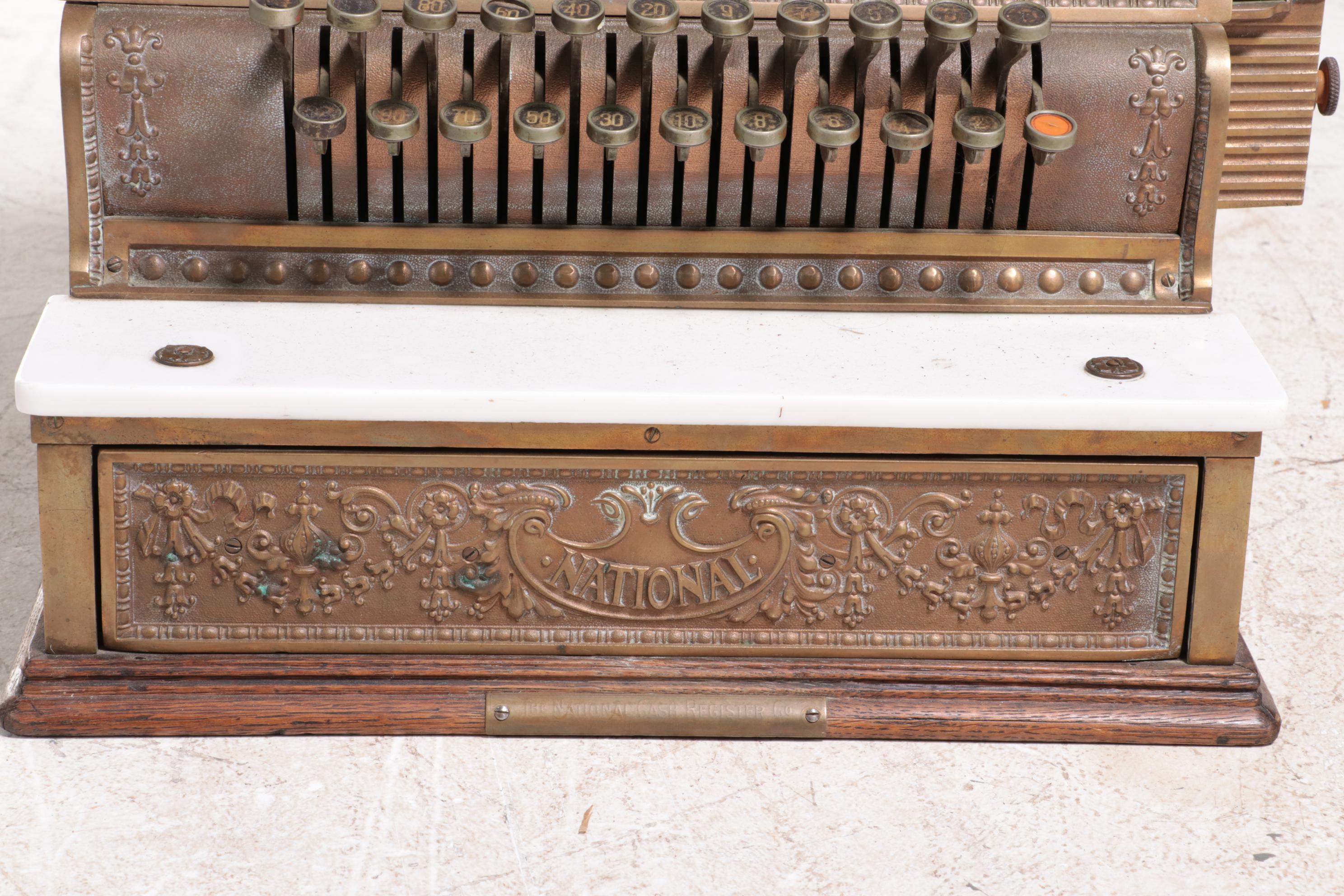 National Cash Register Model 336 in "Dolphin" Pattern, Circa 1915