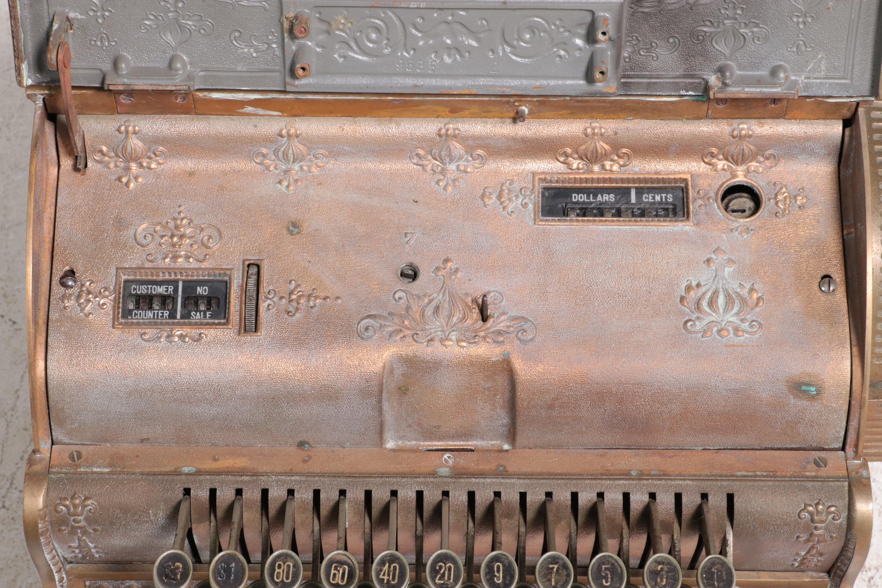 National Cash Register Model 336 in "Dolphin" Pattern, Circa 1915
