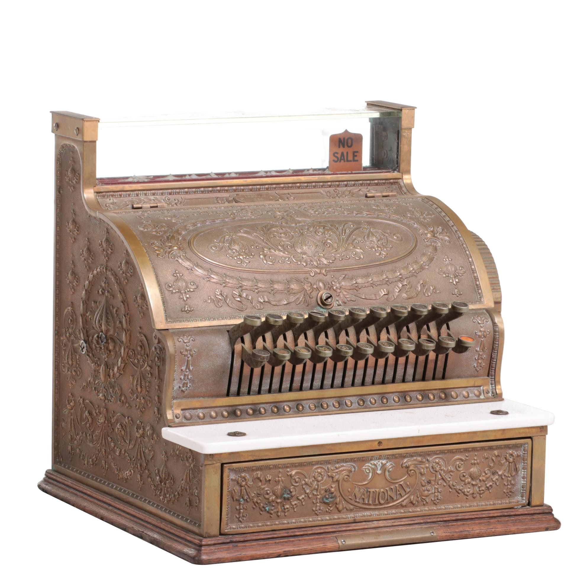 National Cash Register Model 336 in "Dolphin" Pattern, Circa 1915