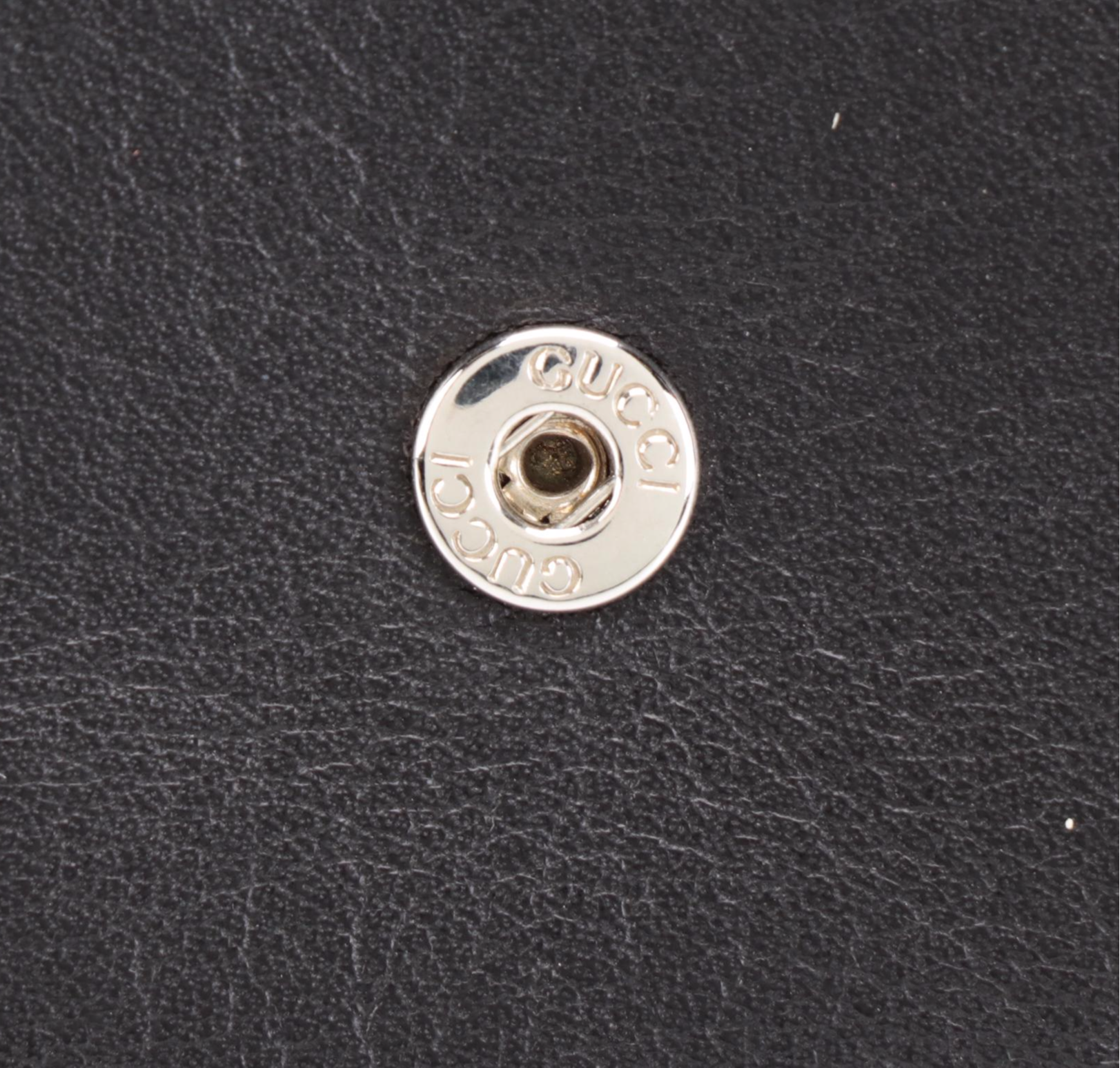 Gucci Black Grained Leather Continental Wallet with Box