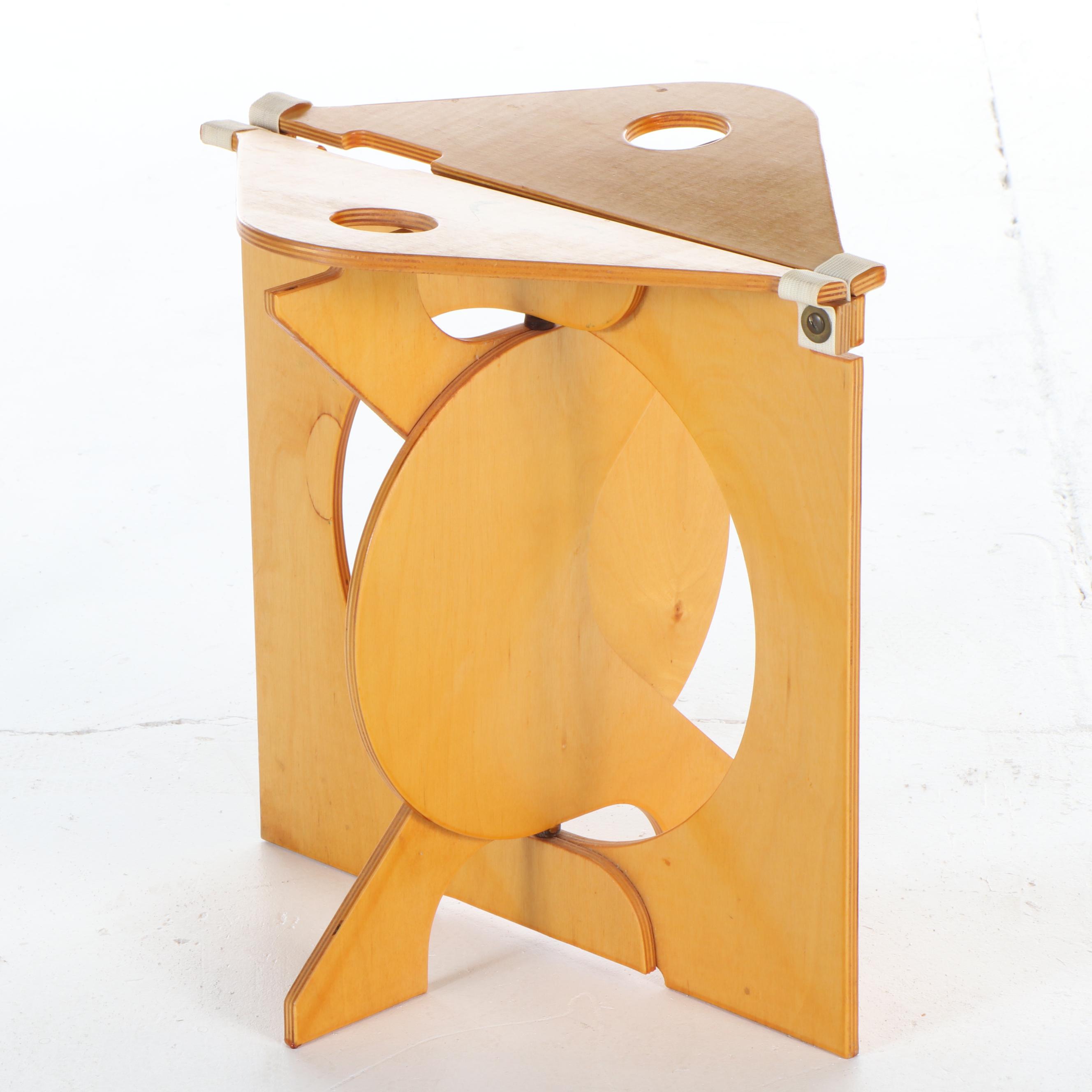 Barry Simpson for Dirt Road "Rooster" Plywood Folding Stool, circa 1976