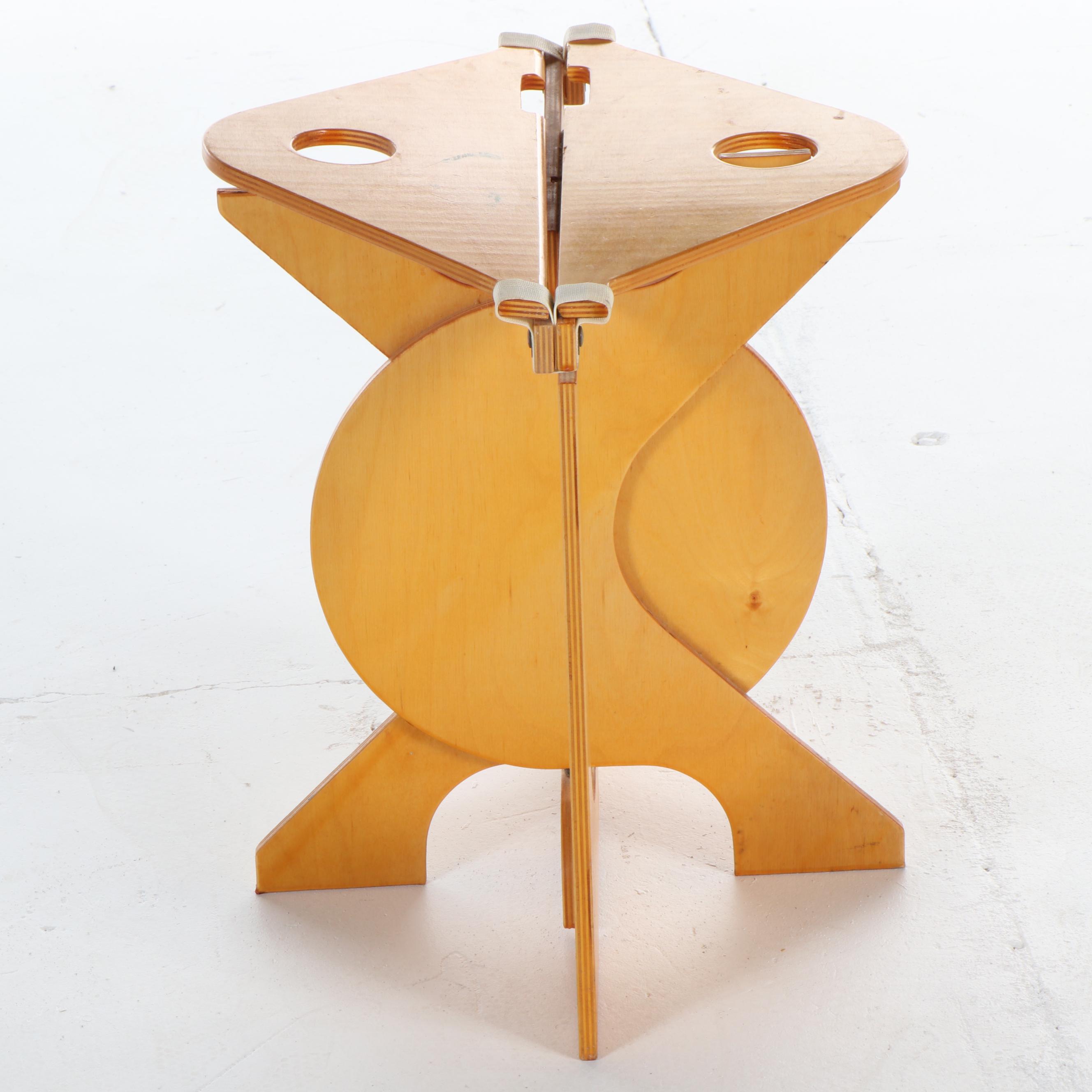 Barry Simpson for Dirt Road "Rooster" Plywood Folding Stool, circa 1976