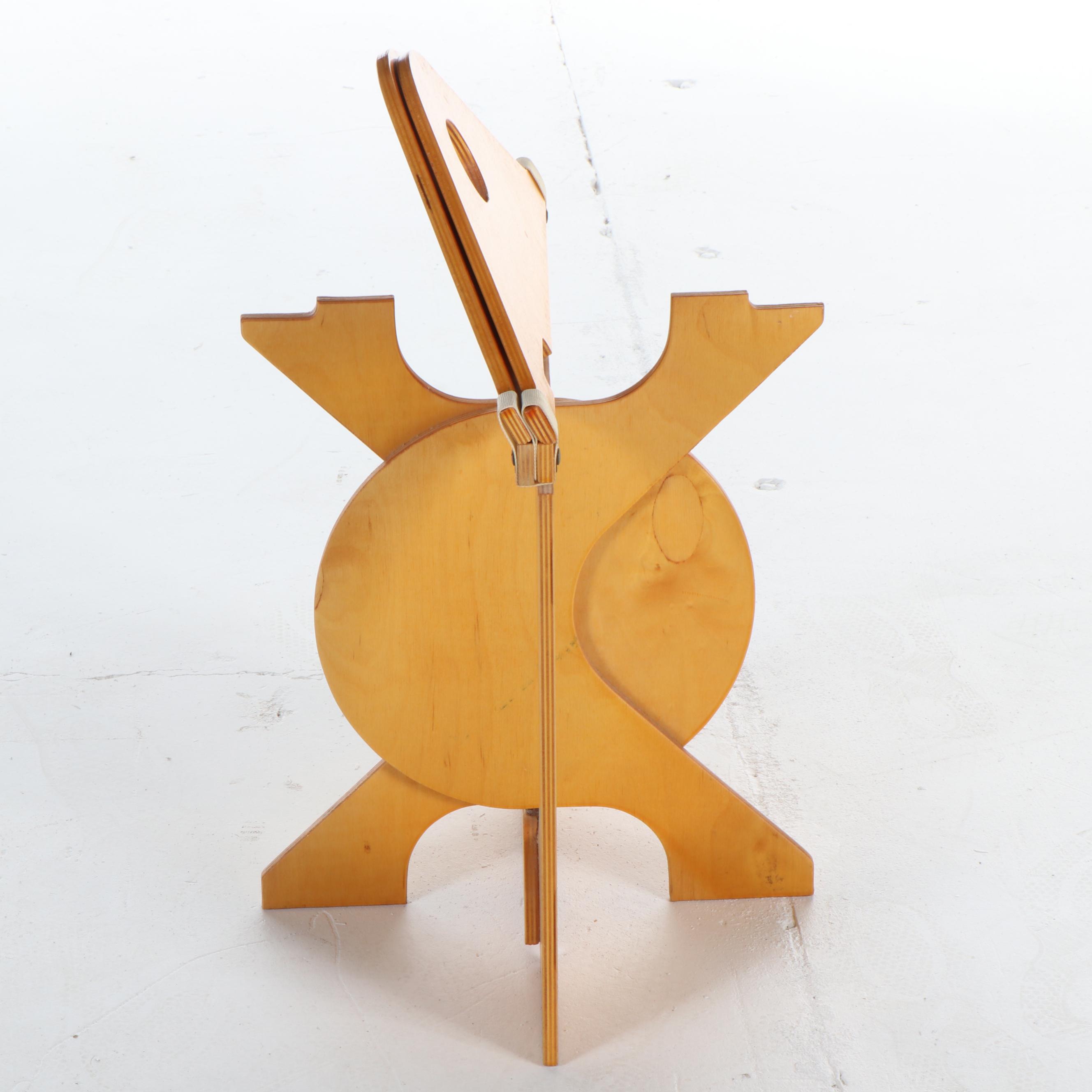 Barry Simpson for Dirt Road "Rooster" Plywood Folding Stool, circa 1976