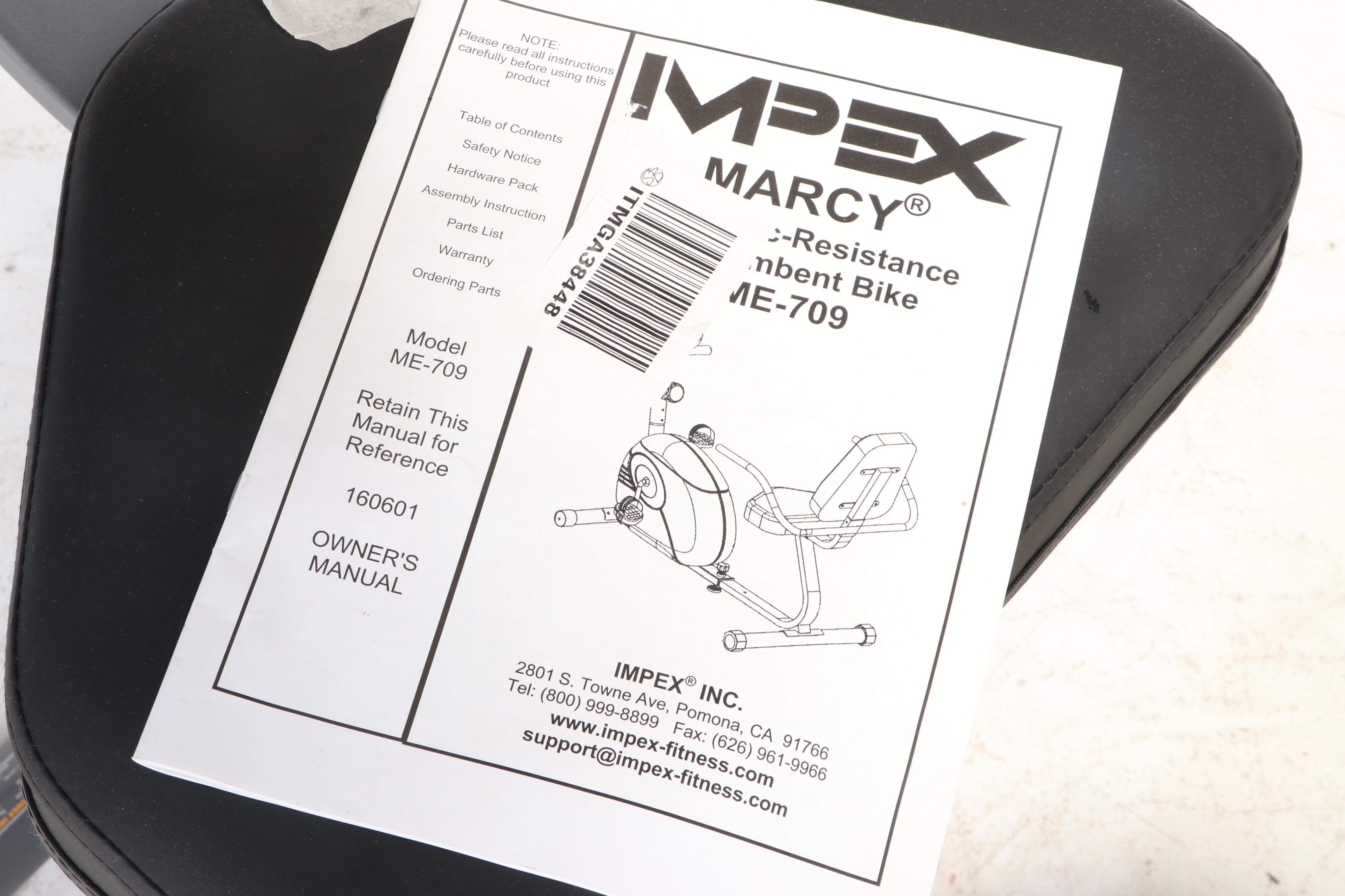 Marcy Magnetic Resistance Incumbent Exercise Bike