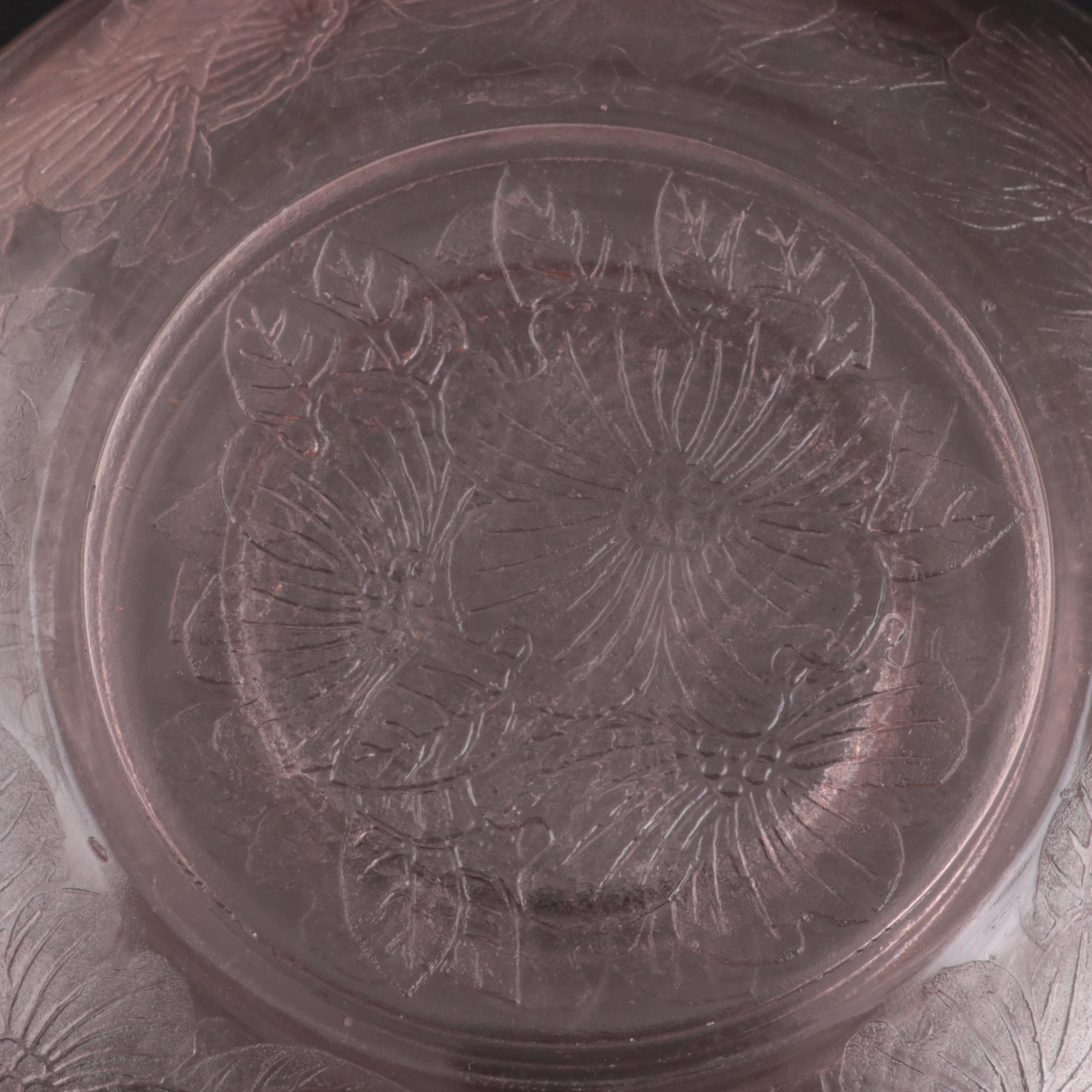 MacBeth-Evans "Dogwood Pink" and Other Floral Pink Depression Glass