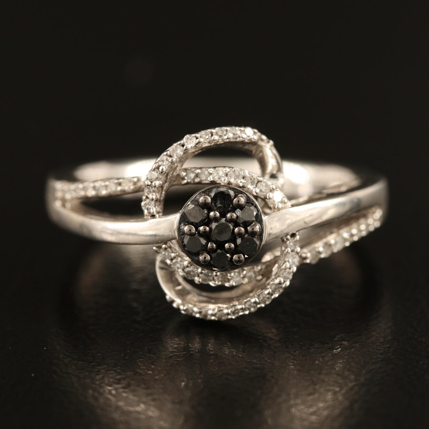 Sterling Silver Diamond Ring