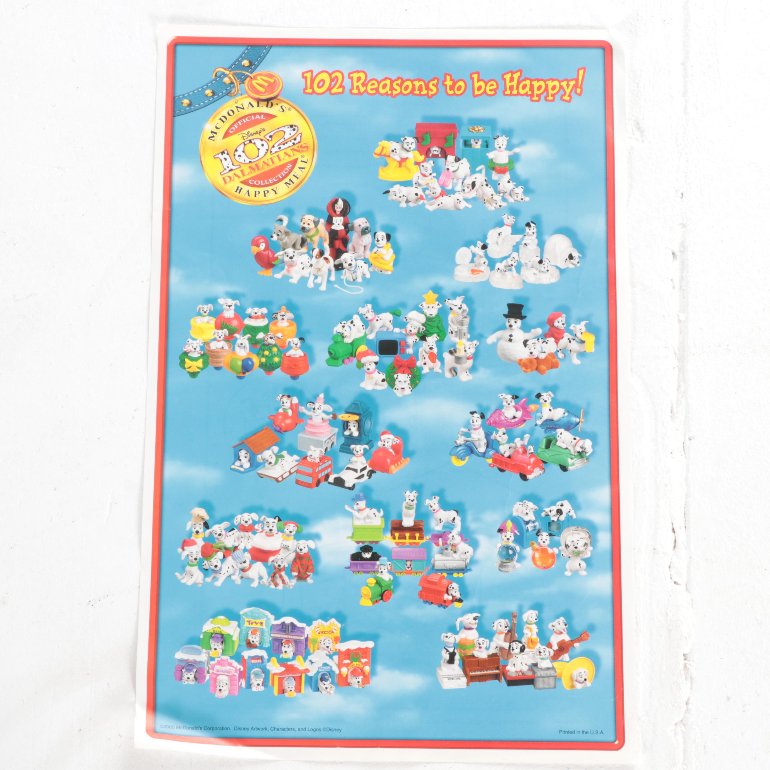 McDonald's "102 Dalmatians" Themed Happy Meal Collector Set