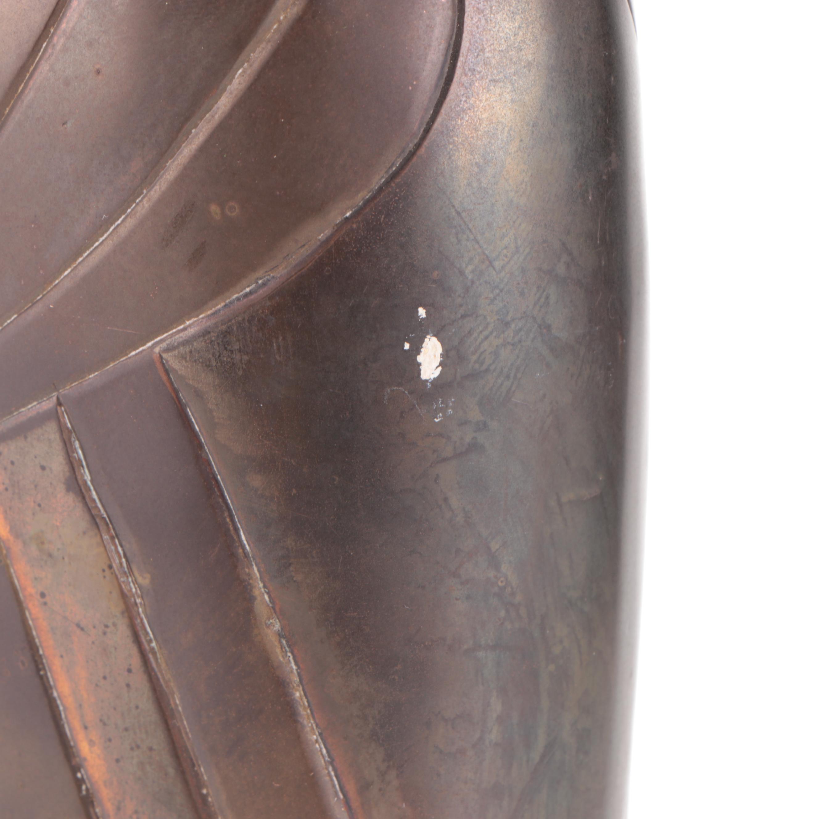 Art Deco Style Bronze Vase, Mid to Late 20th Century