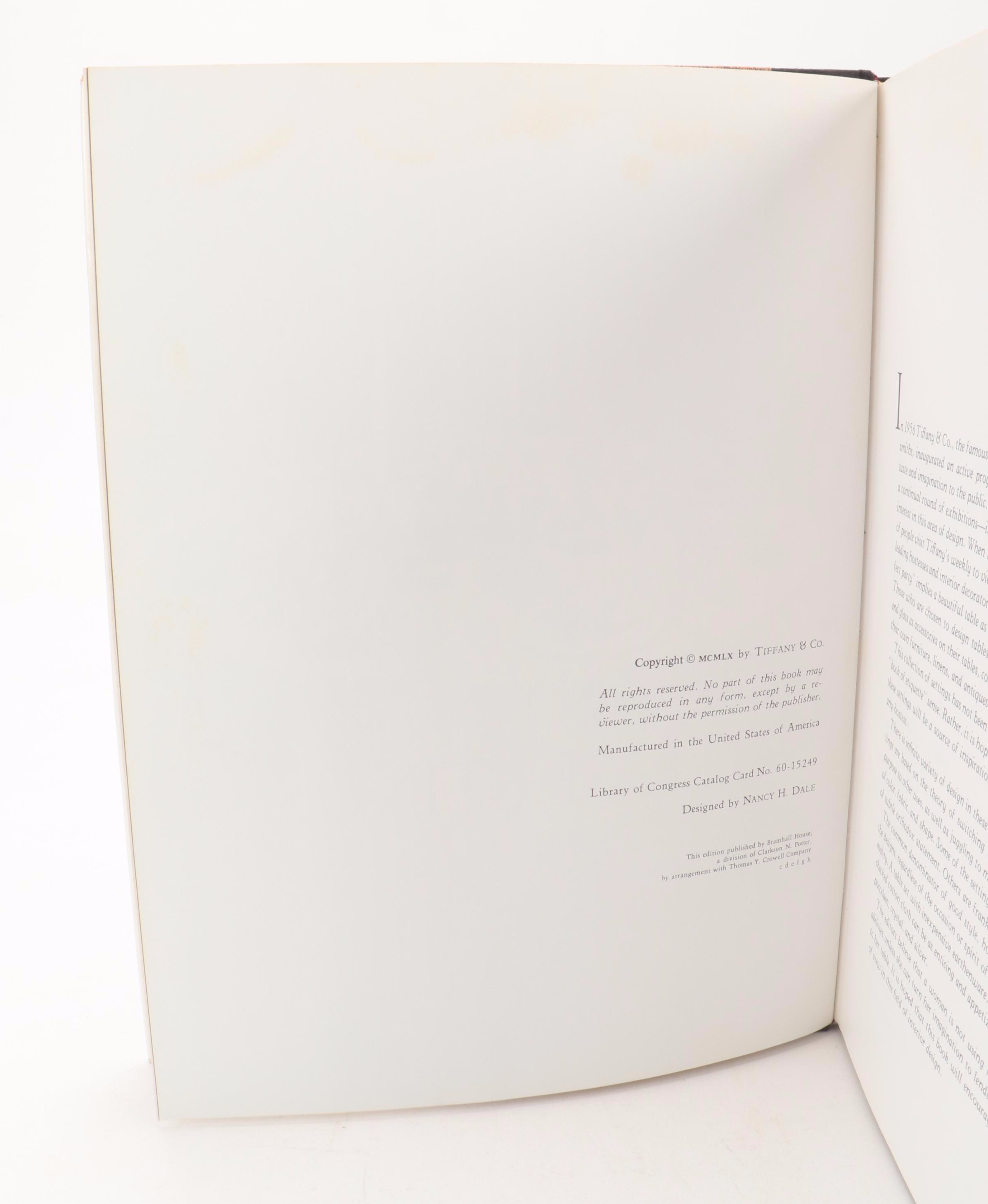 "The Tiffany Gourmet Cookbook" and Other Tiffany & Co. Decorating Books