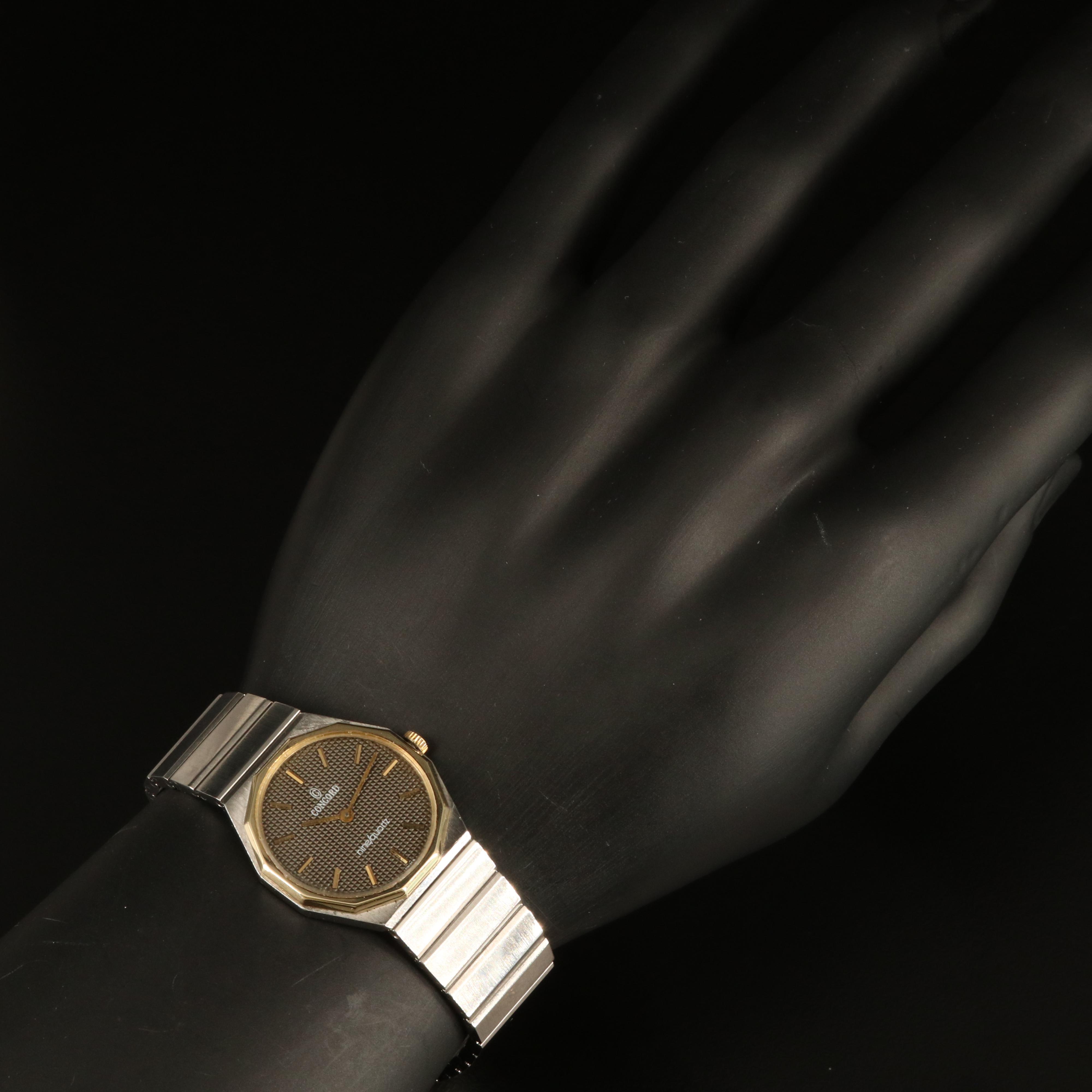 Concord Mariner SG Nine/Quartz 18K Gold and Stainless Steel Watch