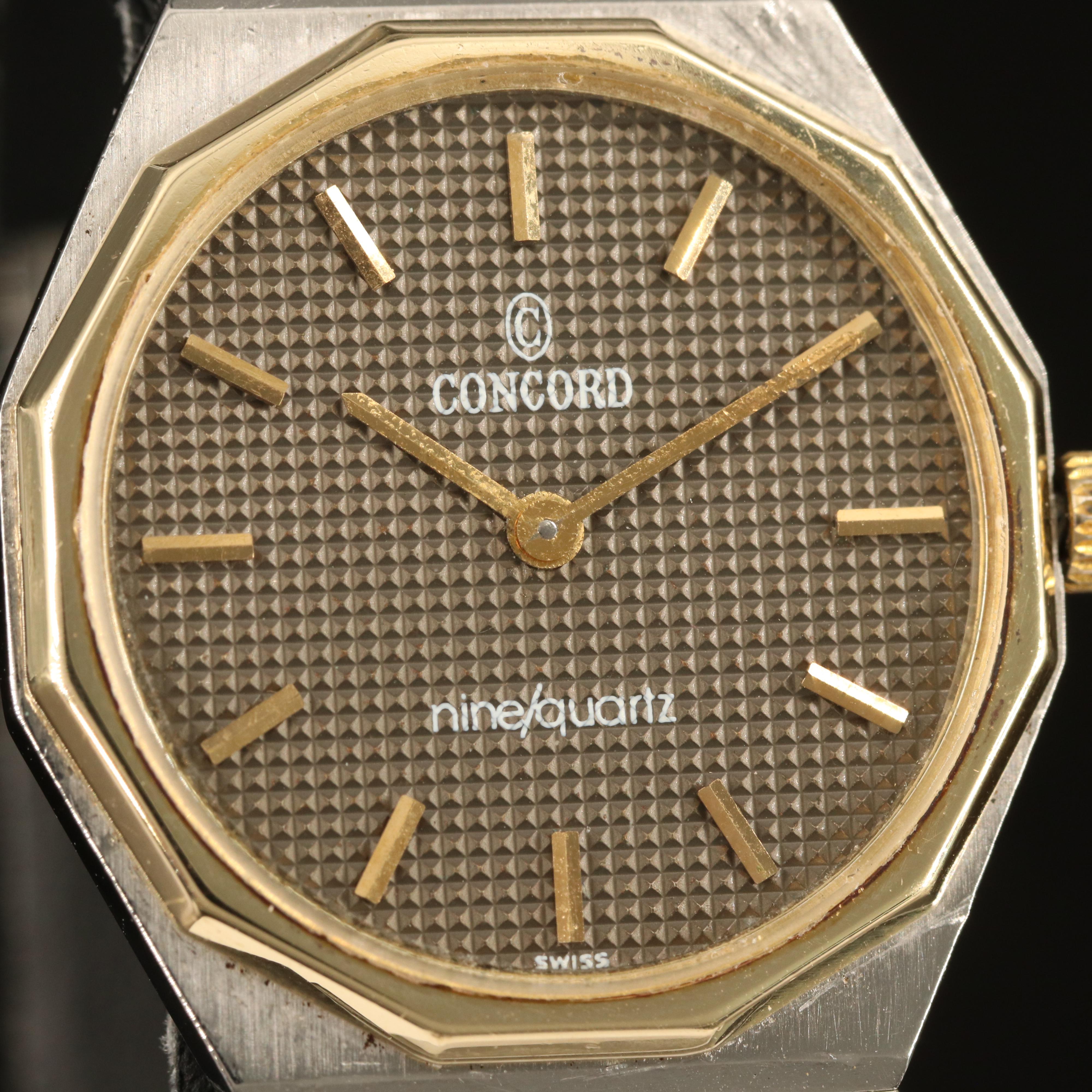 Concord Mariner SG Nine/Quartz 18K Gold and Stainless Steel Watch