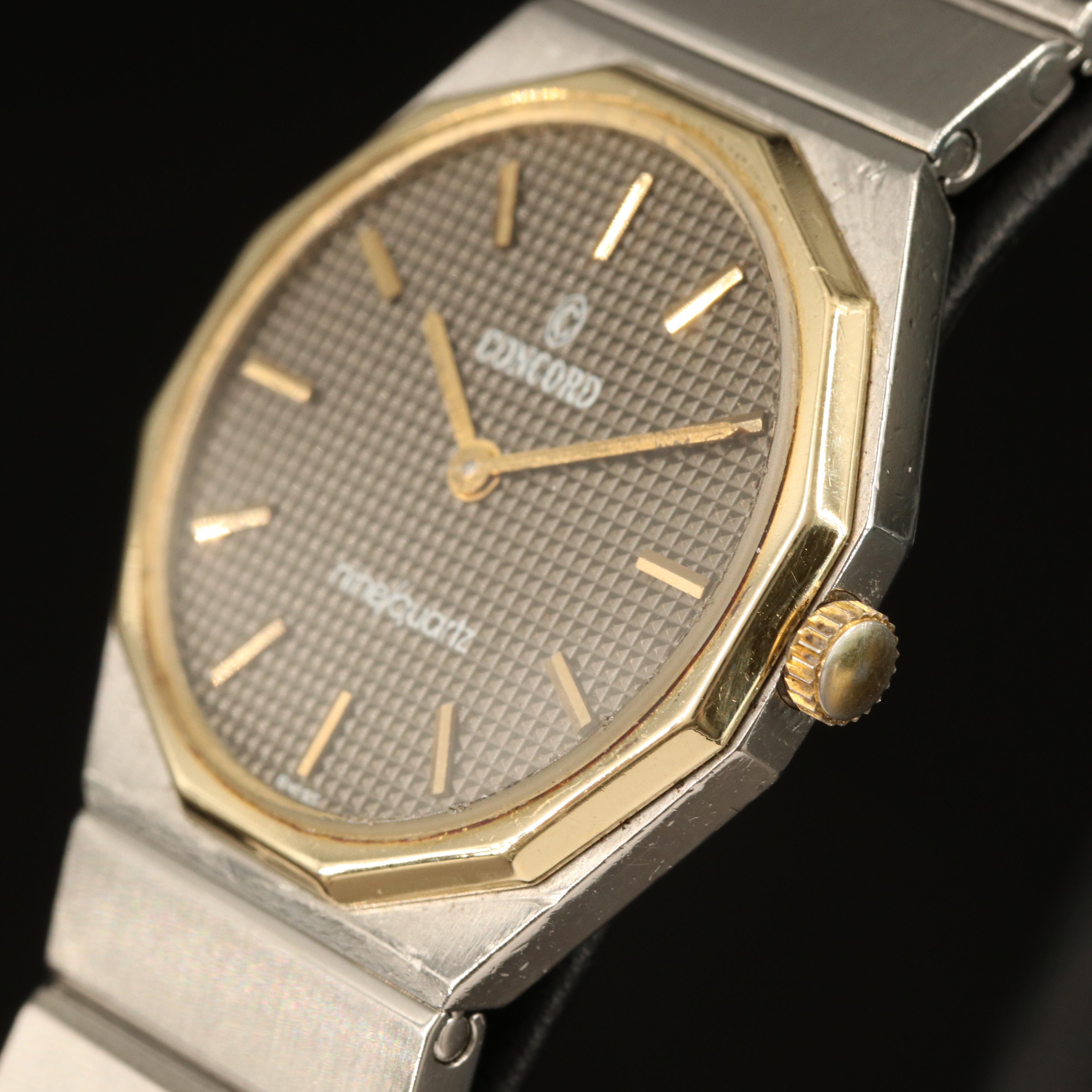Concord Mariner SG Nine/Quartz 18K Gold and Stainless Steel Watch