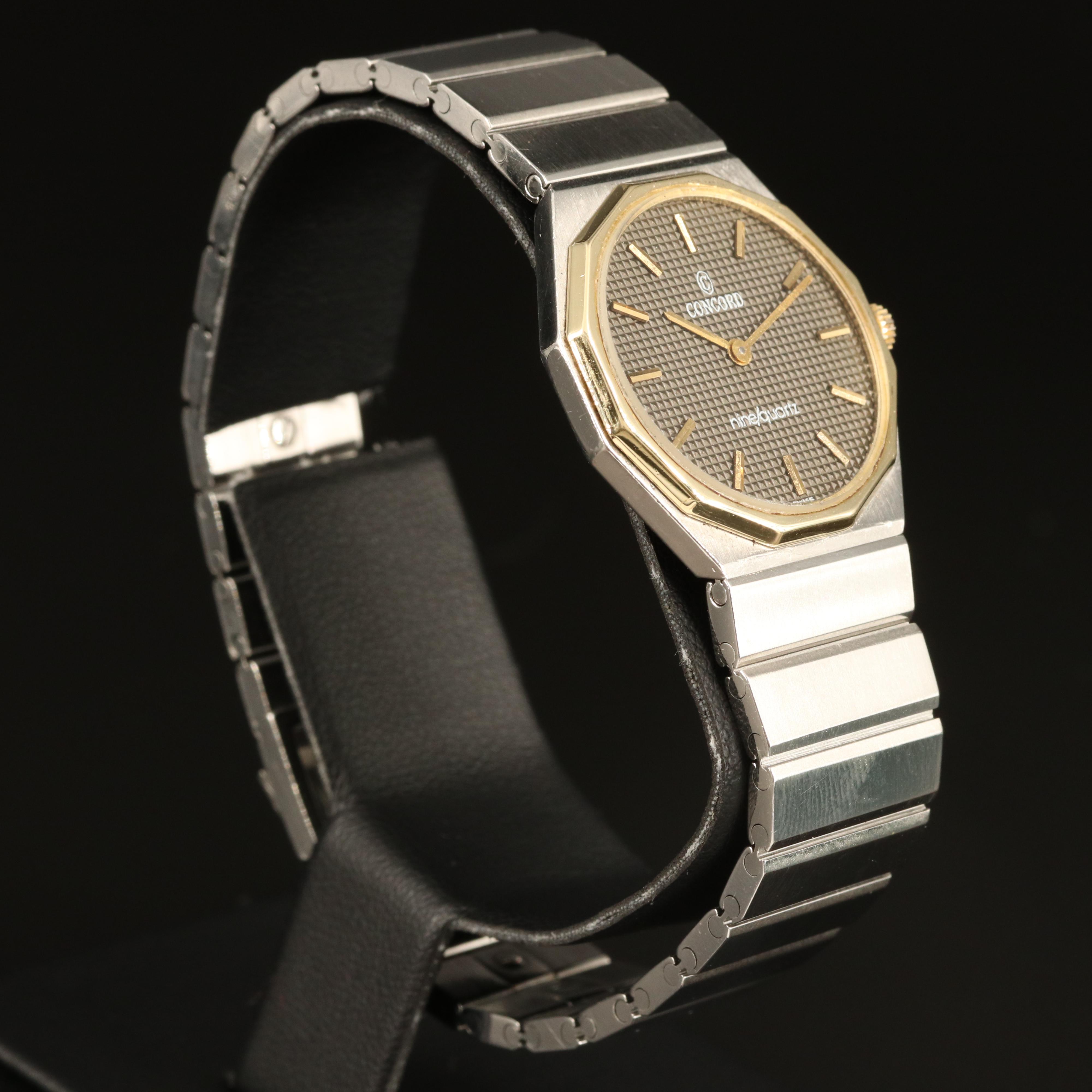 Concord Mariner SG Nine/Quartz 18K Gold and Stainless Steel Watch