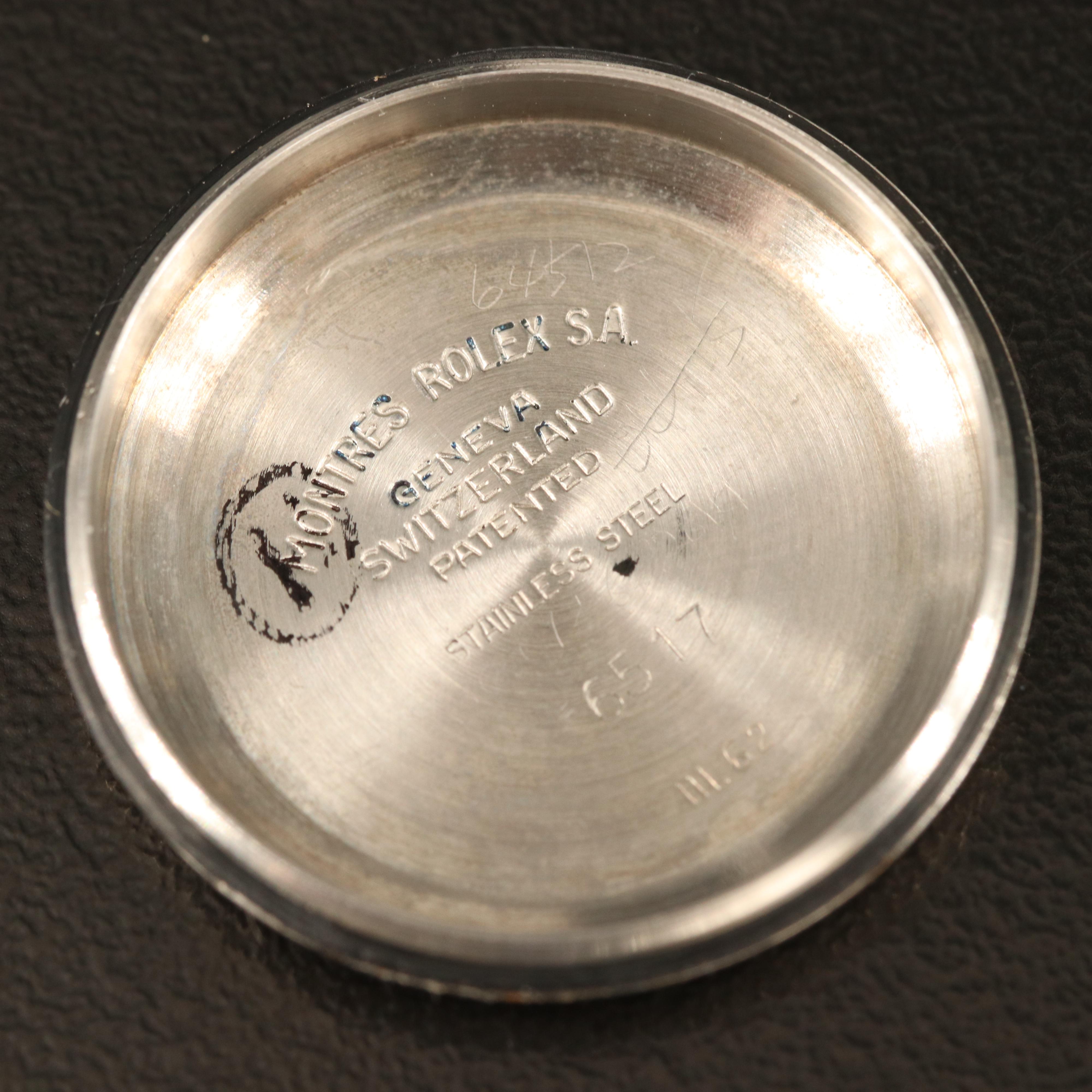 1962 Rolex Oyster Perpetual Date Stainless Steel Watch