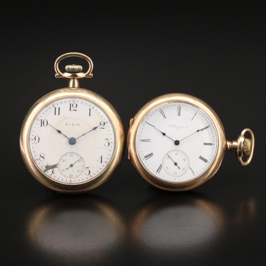 1910 and 1901 Elgin Pocket Watches