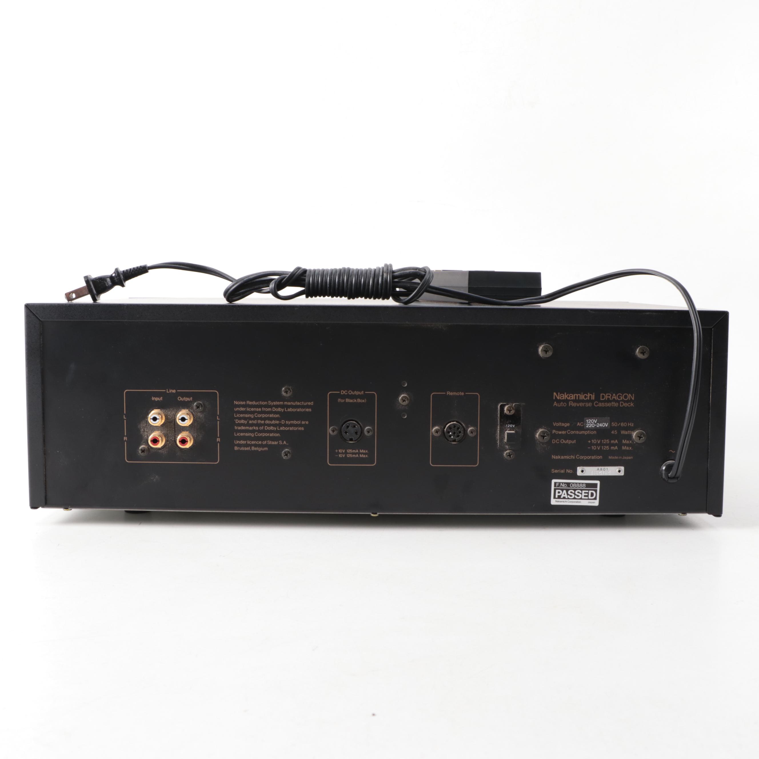 Nakamichi Dragon Auto Reverse Cassette Deck A801