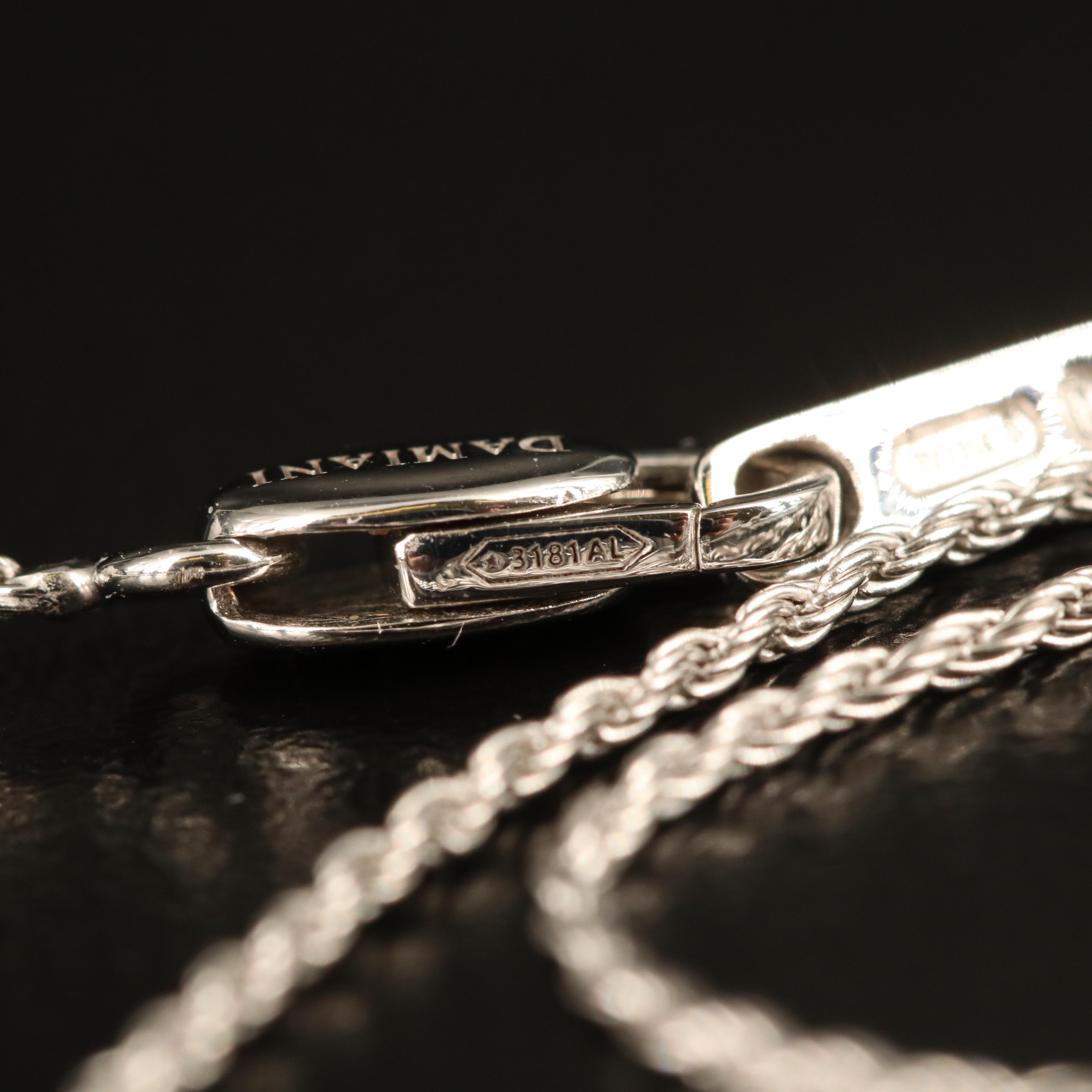 Damiani "Belle Epoque" 18K Emerald and Diamond Cross Convertible Necklace