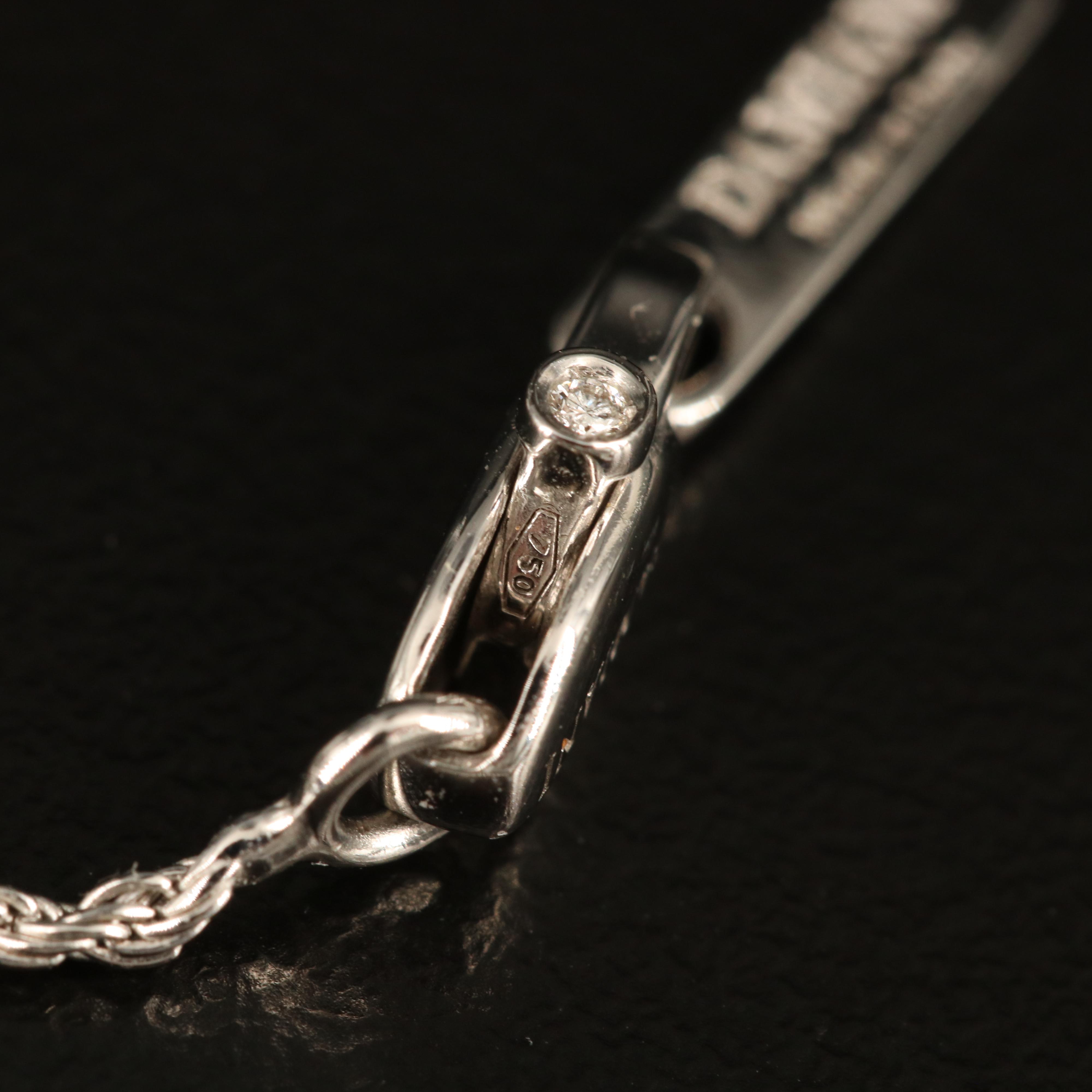 Damiani "Belle Epoque" 18K Emerald and Diamond Cross Convertible Necklace