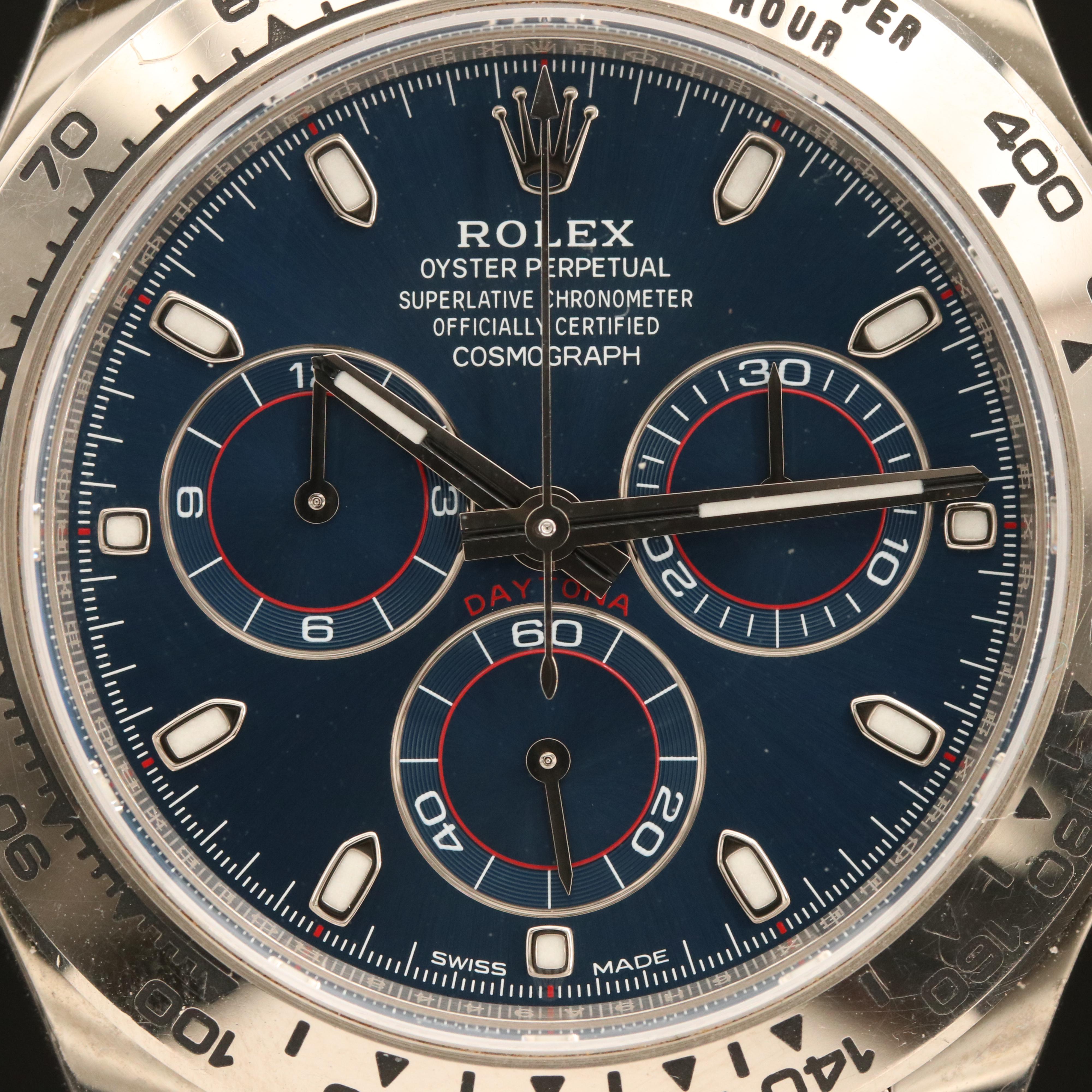Rolex Oyster Perpetual Cosmograph Daytona # 116509H 18K White Gold Watch