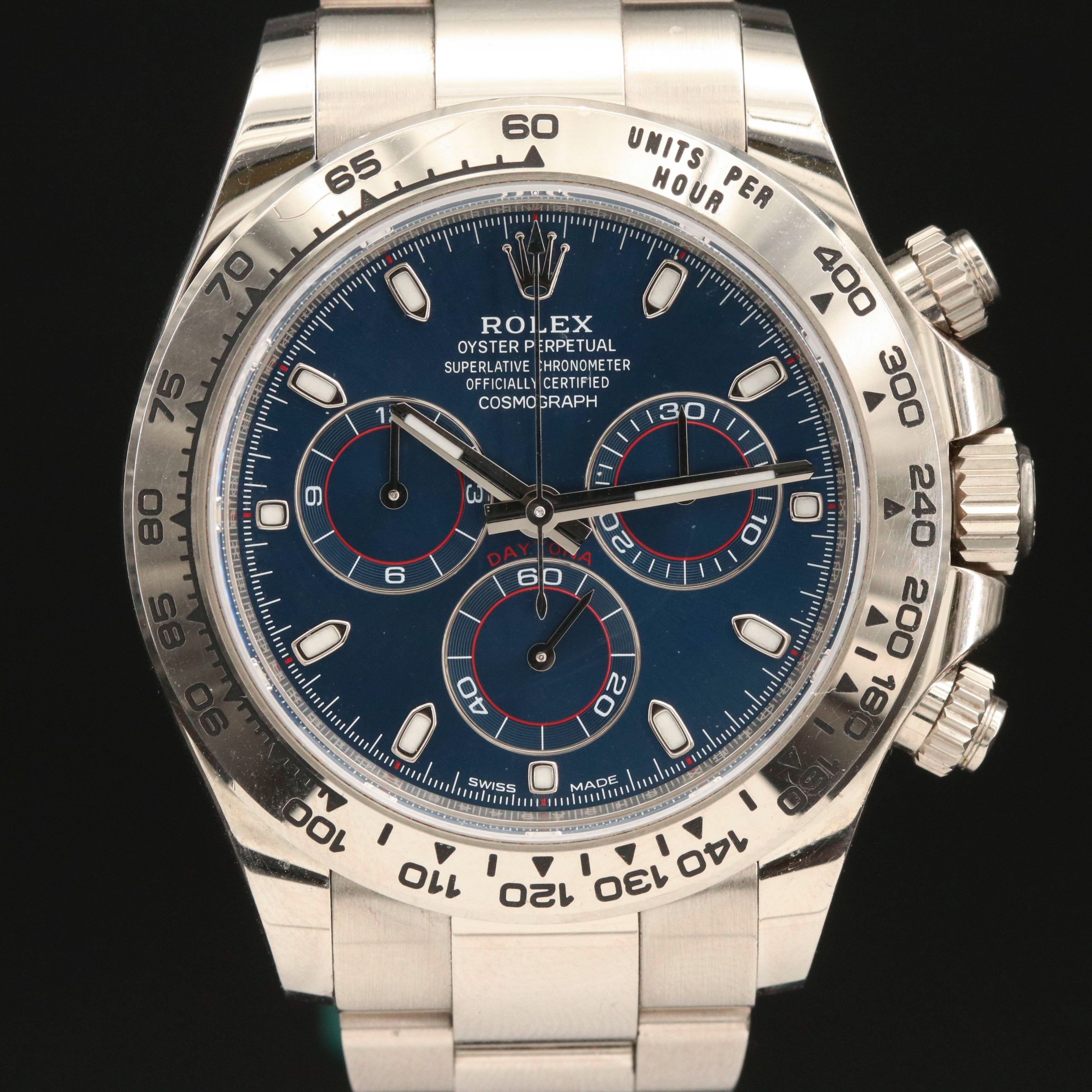 Rolex Oyster Perpetual Cosmograph Daytona # 116509H 18K White Gold Watch
