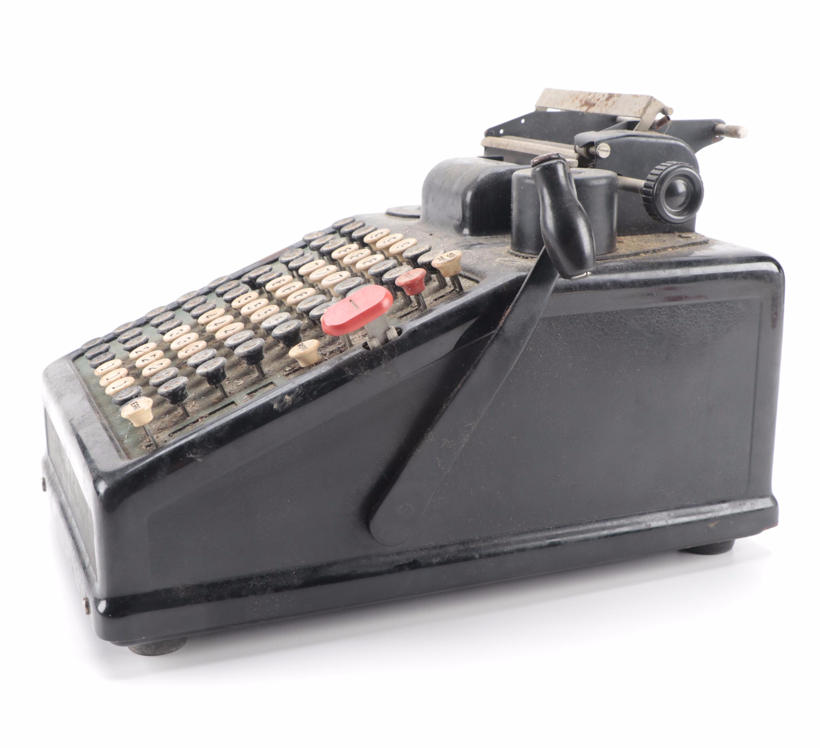 Burroughs Tabletop Calculator, Early to Mid-20th Century