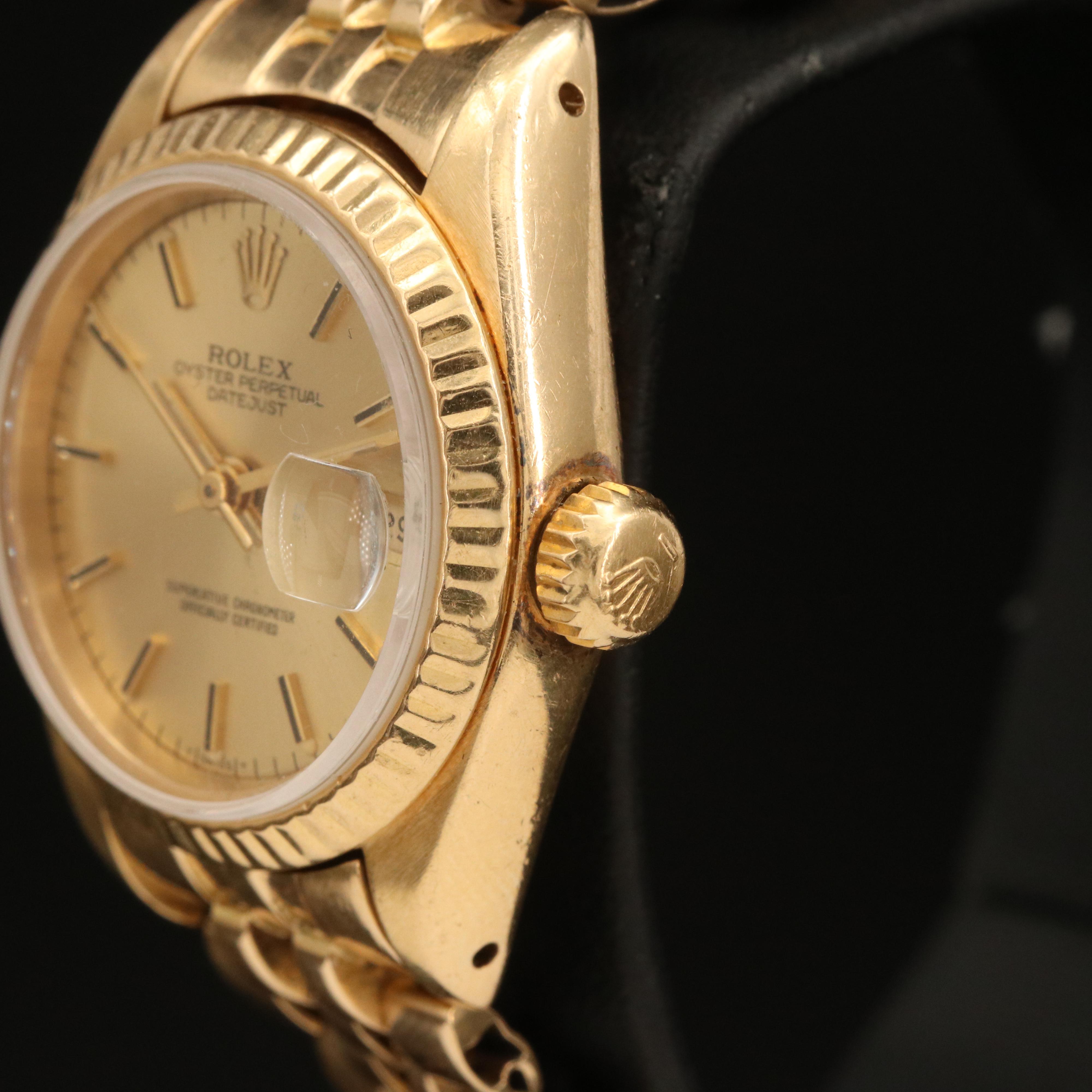 1983 Rolex Datejust 18K Gold Watch