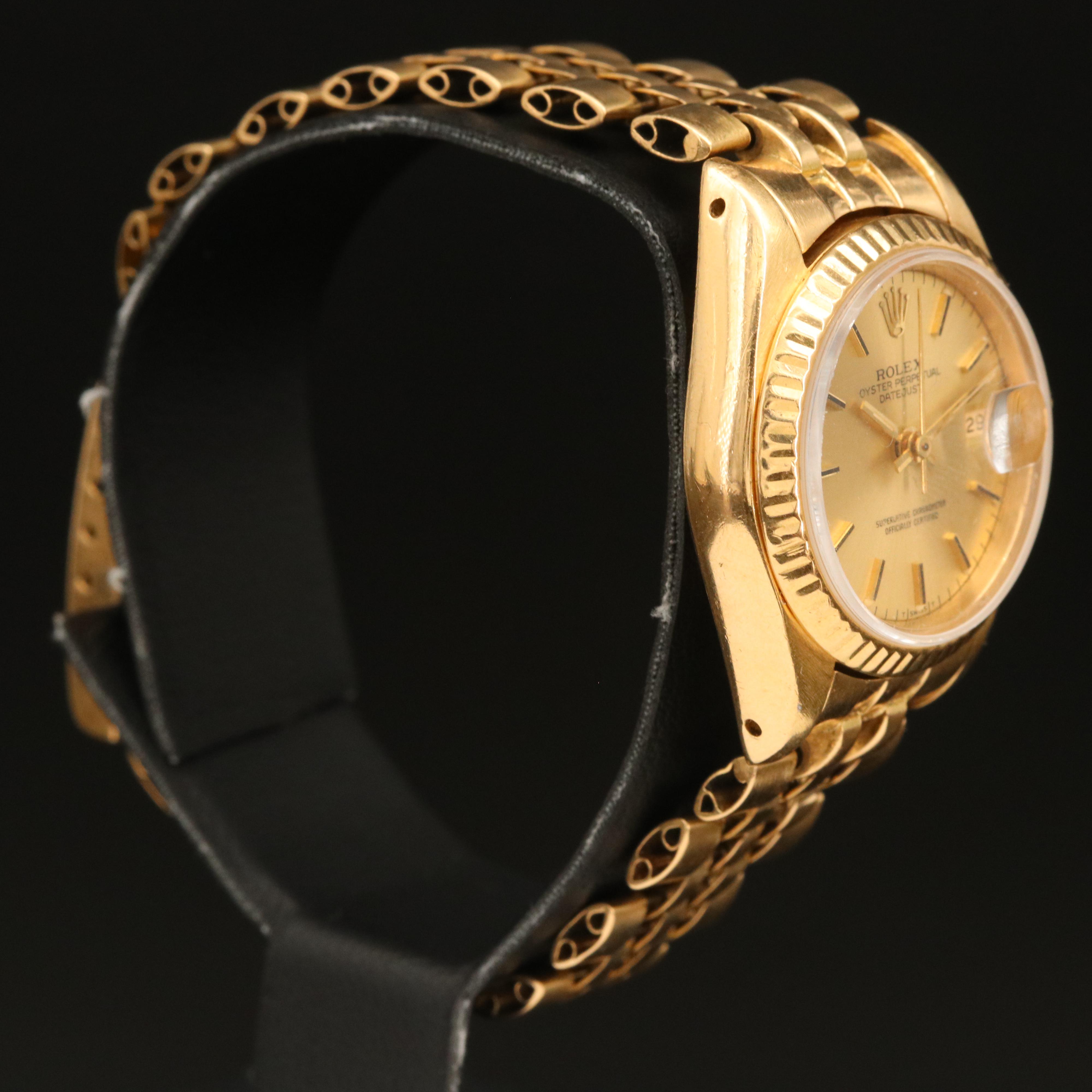 1983 Rolex Datejust 18K Gold Watch