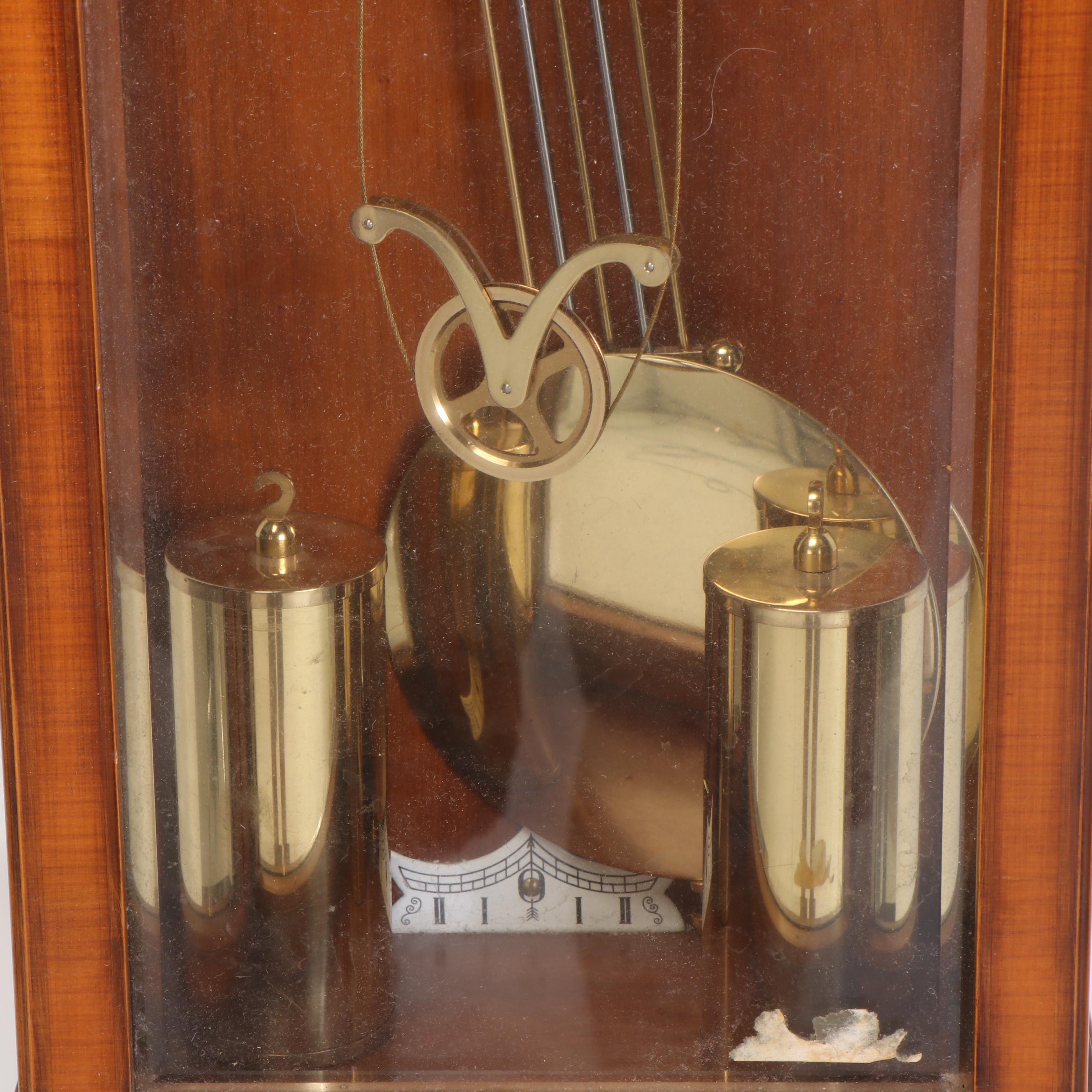 Ethan Allen Regulator Style Westminster Chime Wall Clock, Late 20th Century