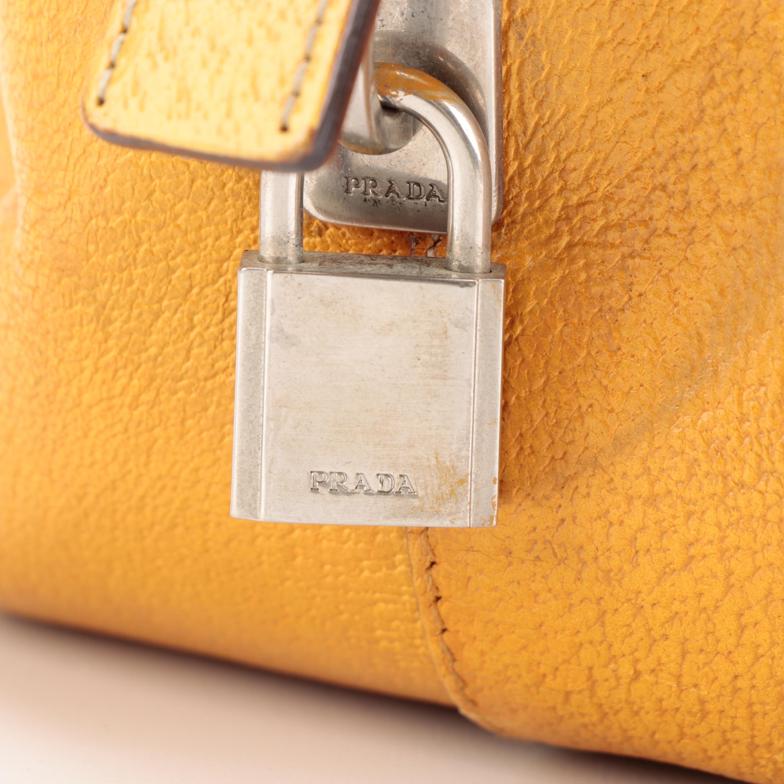 Prada Duffle Bag in Canvas with Leather Trim