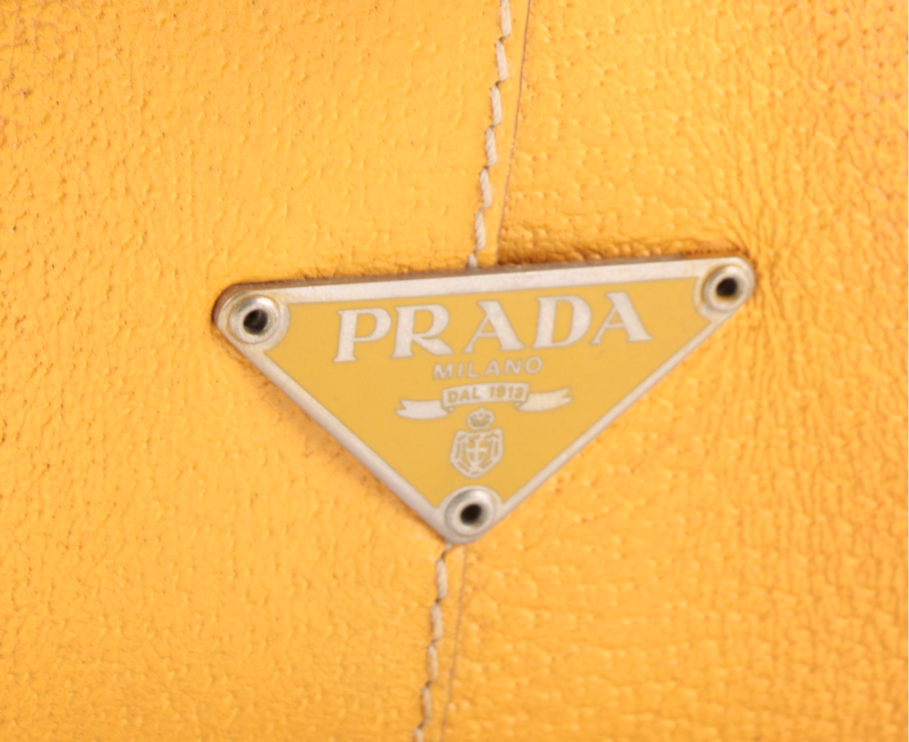 Prada Duffle Bag in Canvas with Leather Trim