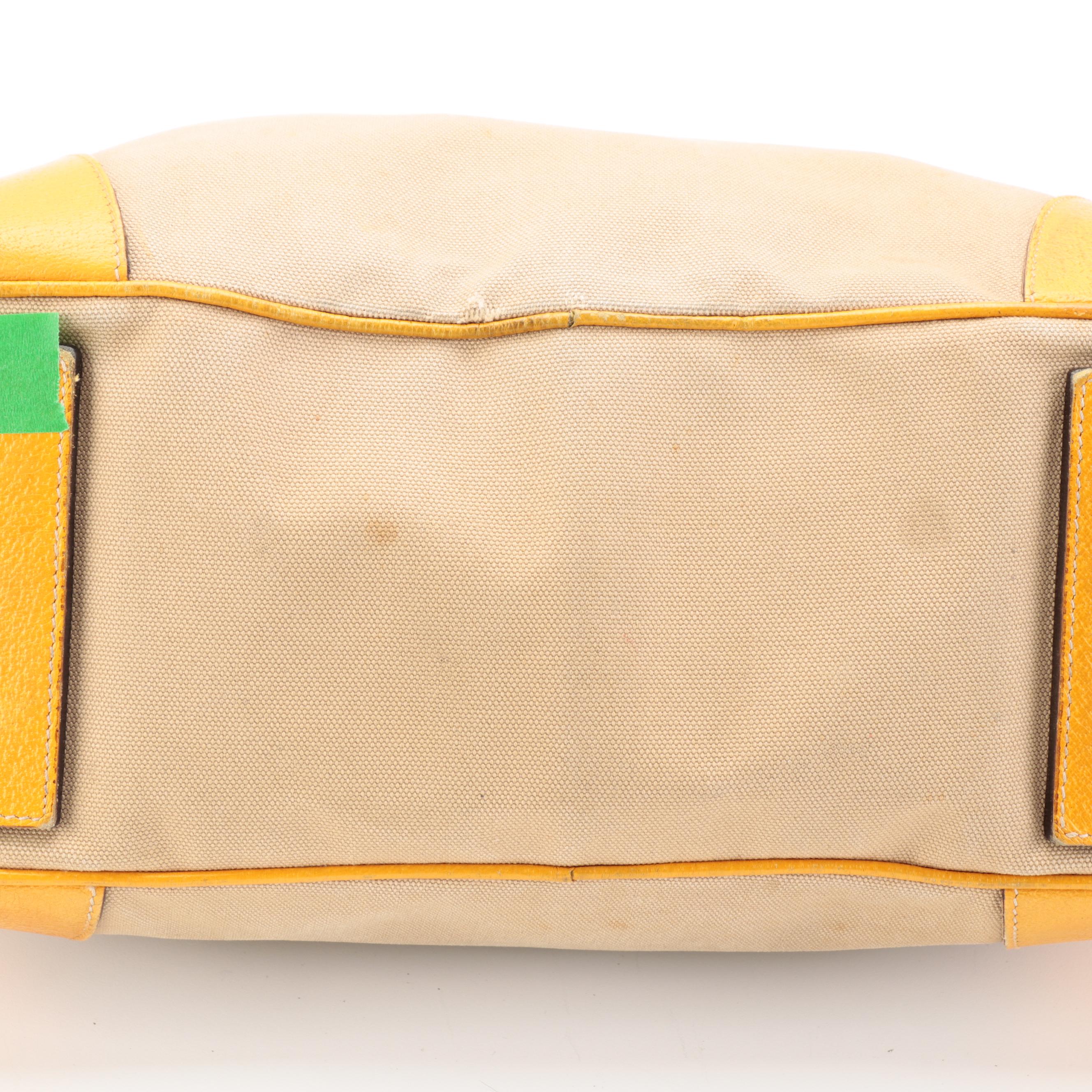 Prada Duffle Bag in Canvas with Leather Trim