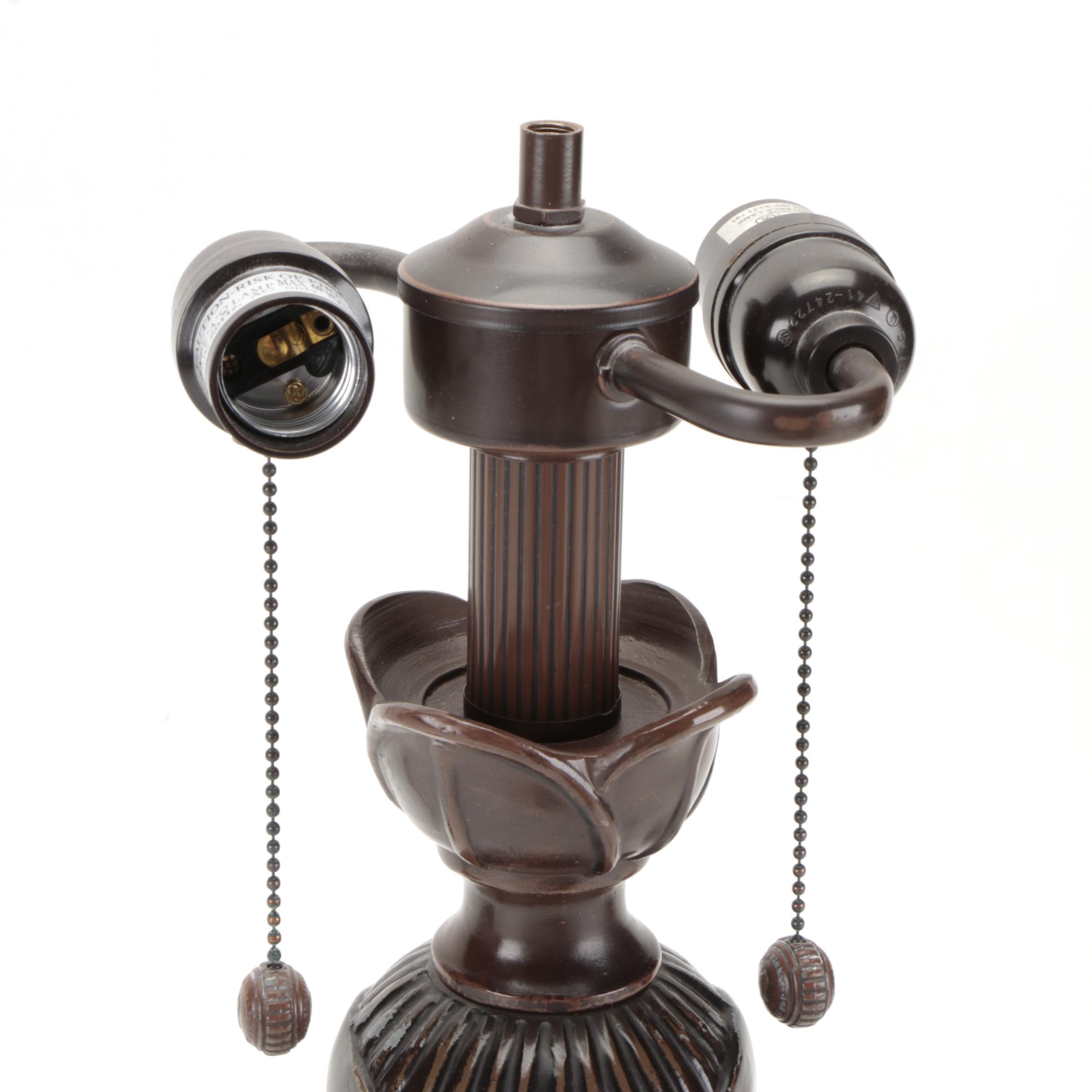 Thomas Kinkade "Light of Peace" Limited Edition Table Lamp with Offset Lithos