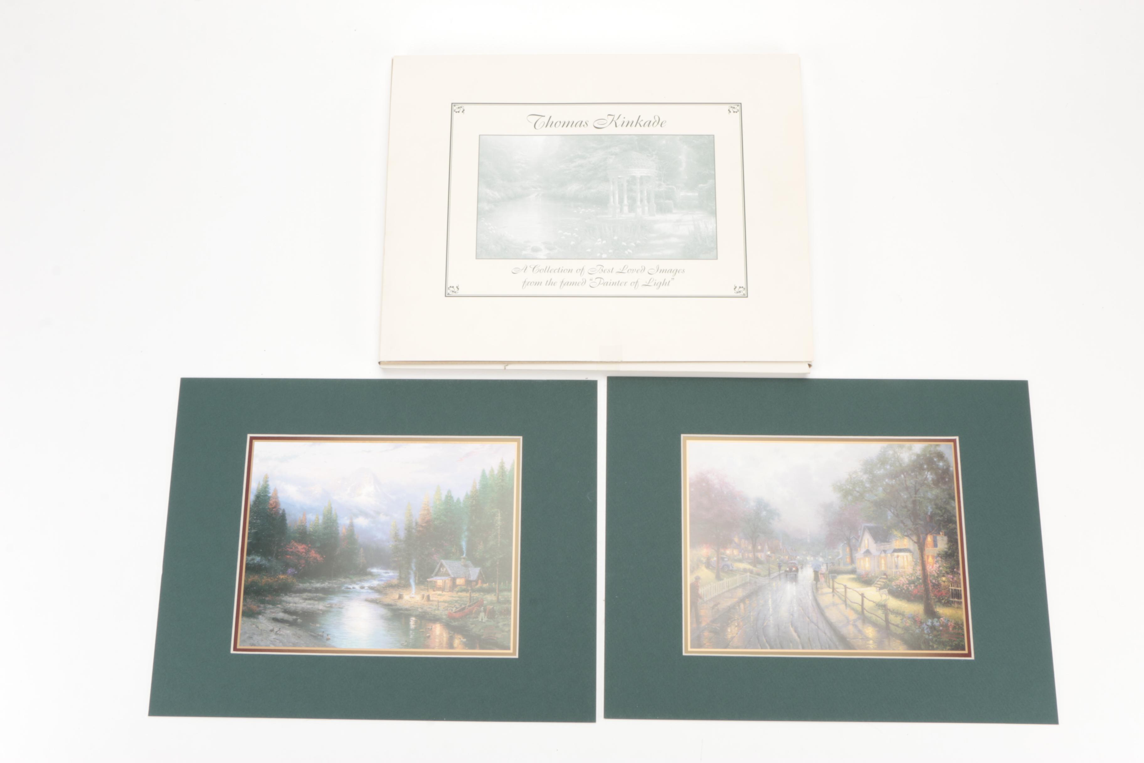 Thomas Kinkade "Light of Peace" Limited Edition Table Lamp with Offset Lithos