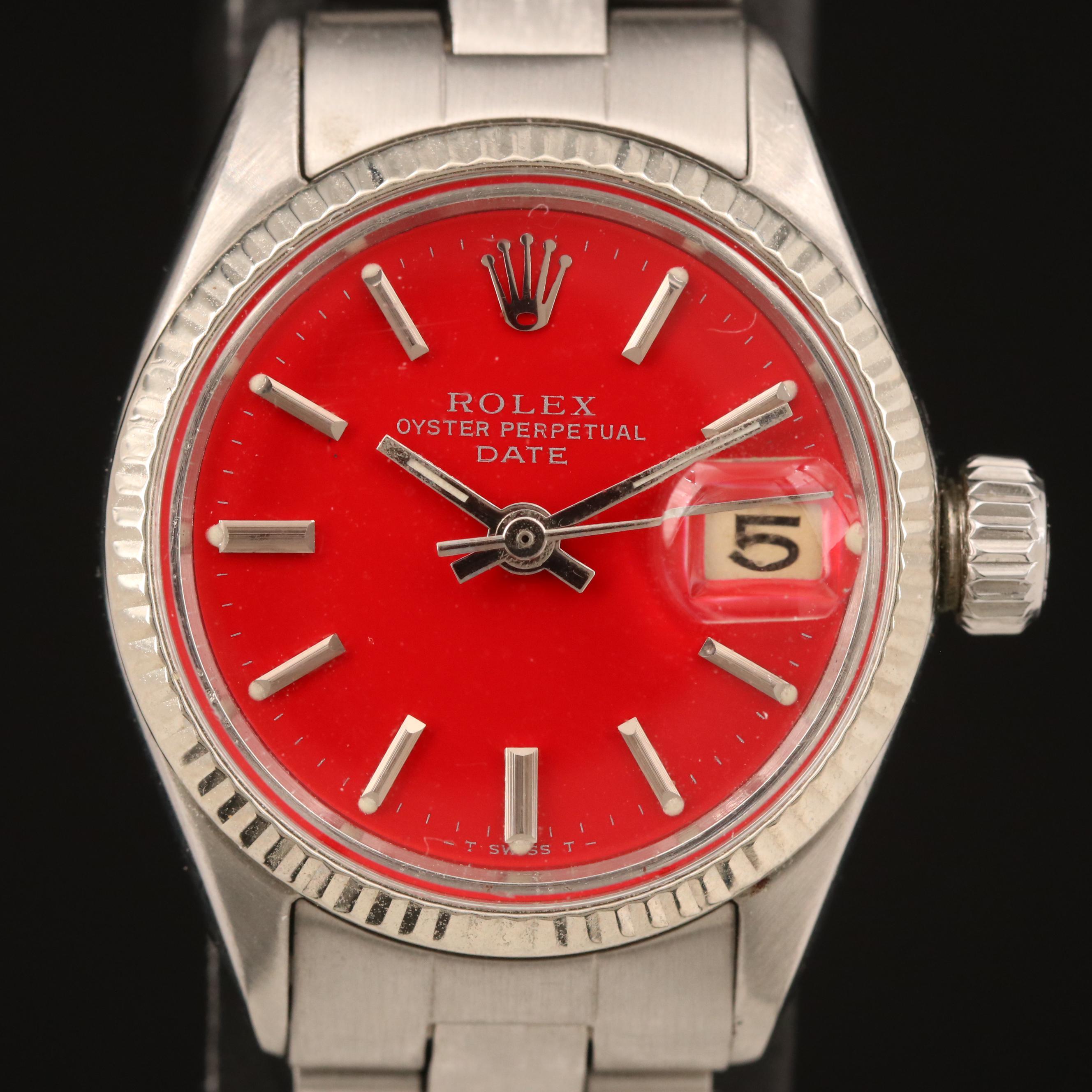 1962 Rolex Oyster Perpetual Date Stainless Steel Watch