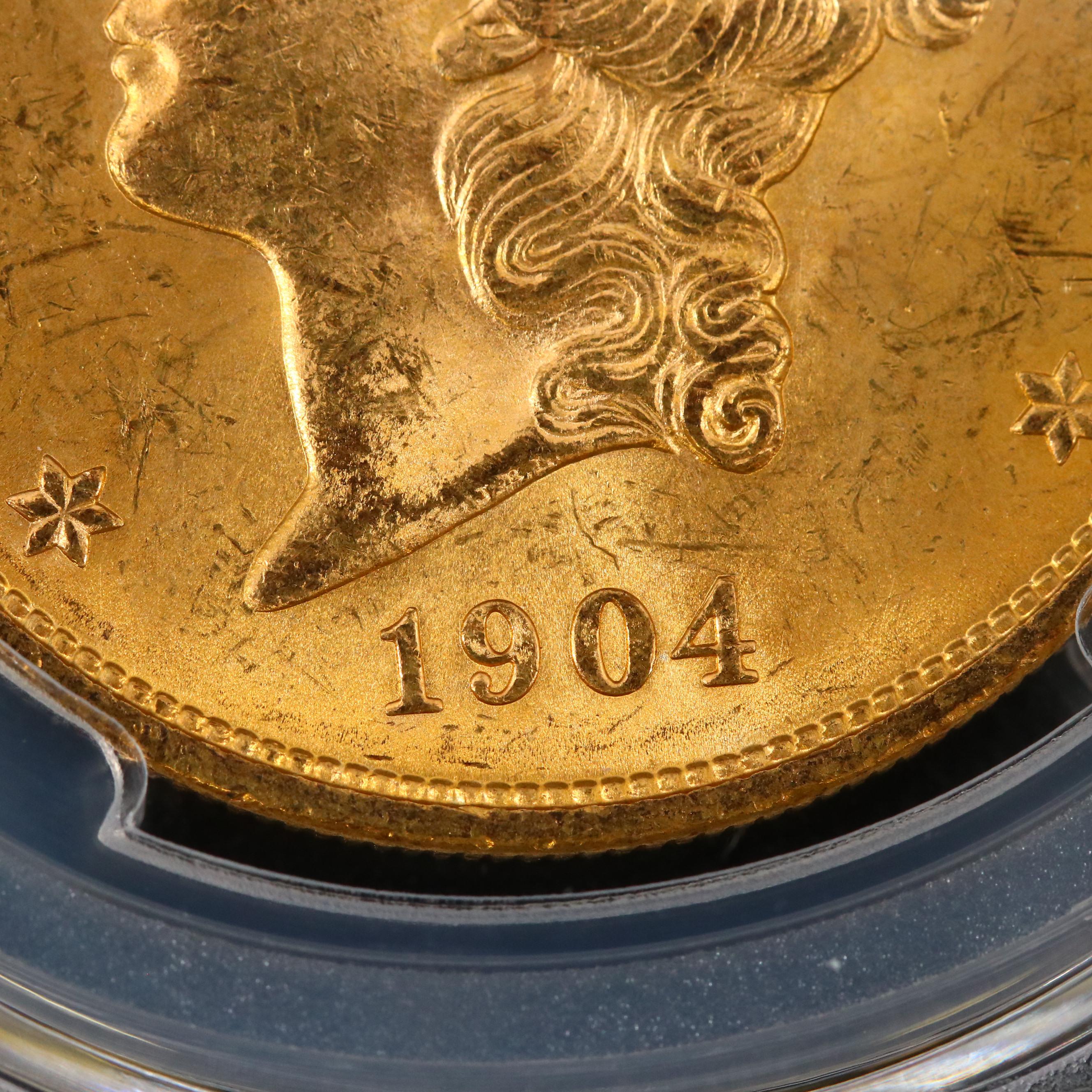 PCGS Graded MS63 1904 Liberty Head $20 Double Eagle Gold Coin