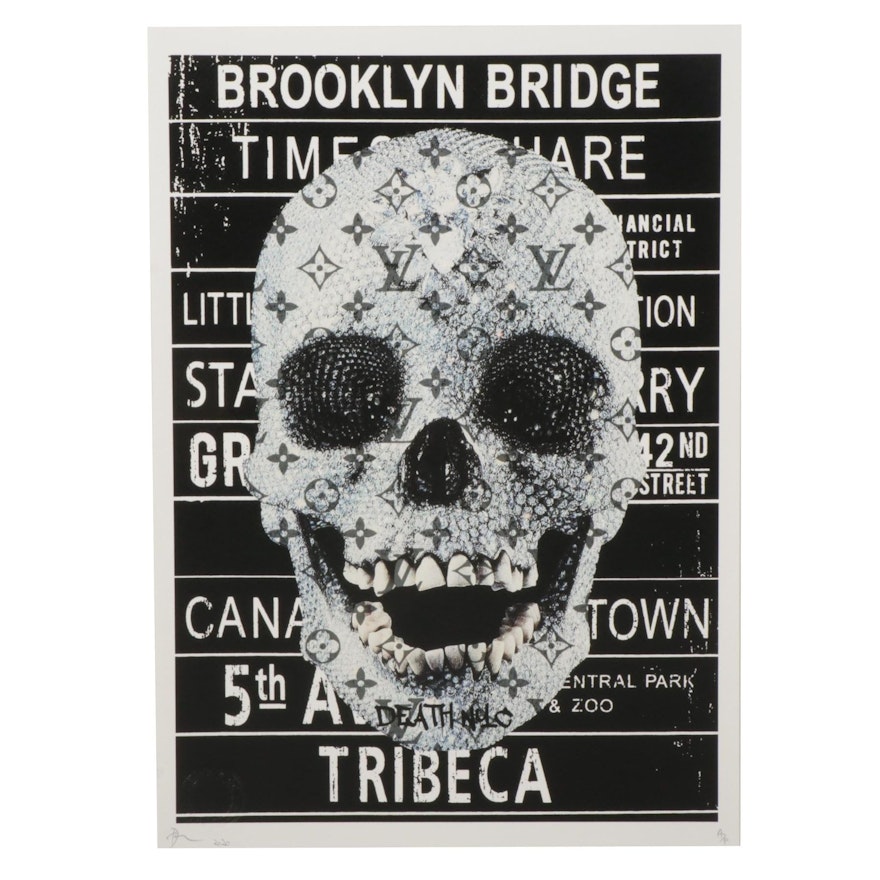 Death NYC Diamond Skull Pop Art Graphic Print, 2020