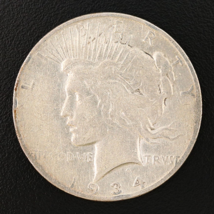 Key Date 1934-S Peace Silver Dollar