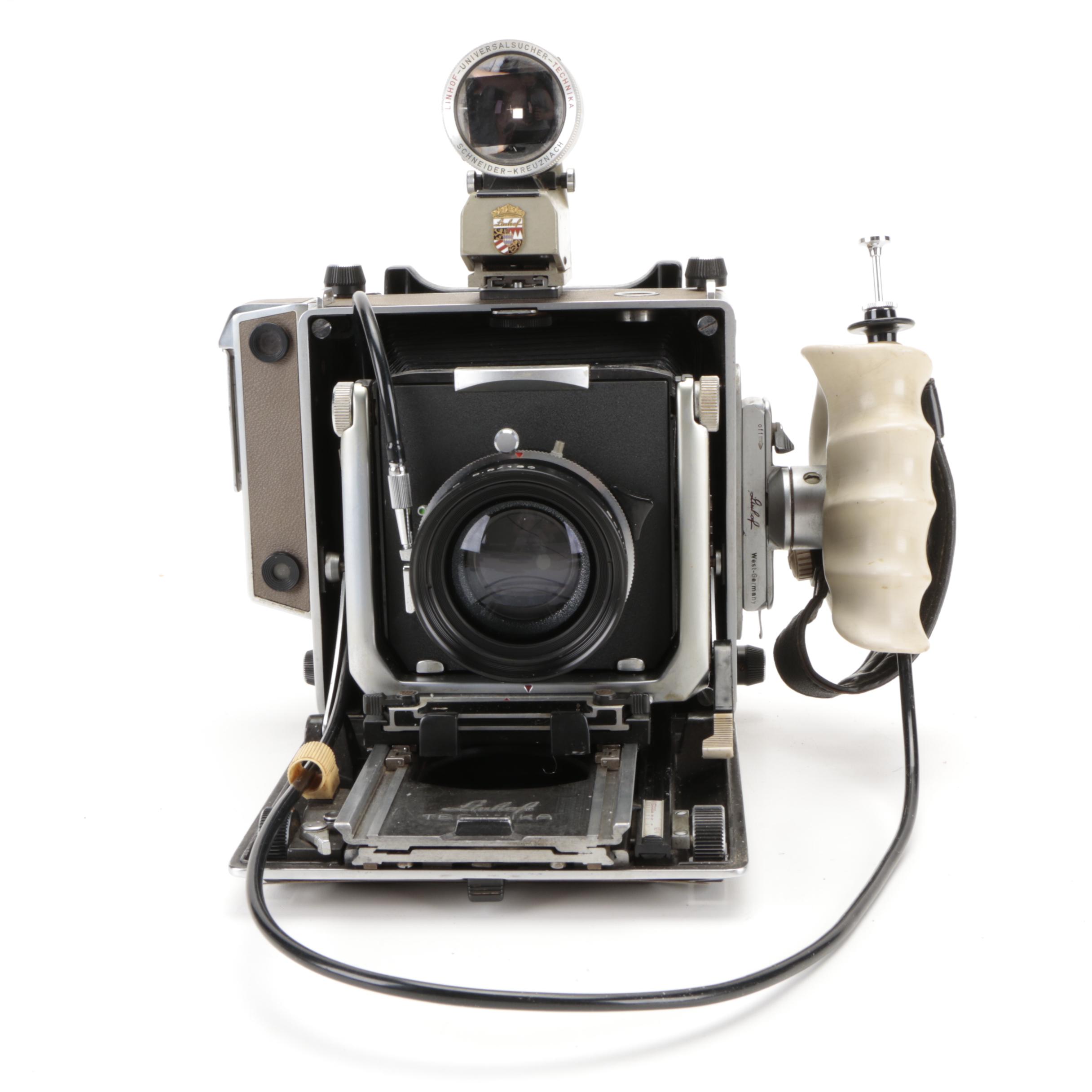 Linhof Technika Model V Rangefinder Camera and Accessories