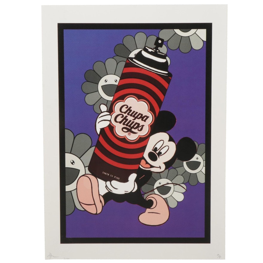 Death NYC Mickey Mouse Pop Art Graphic Print, 2020