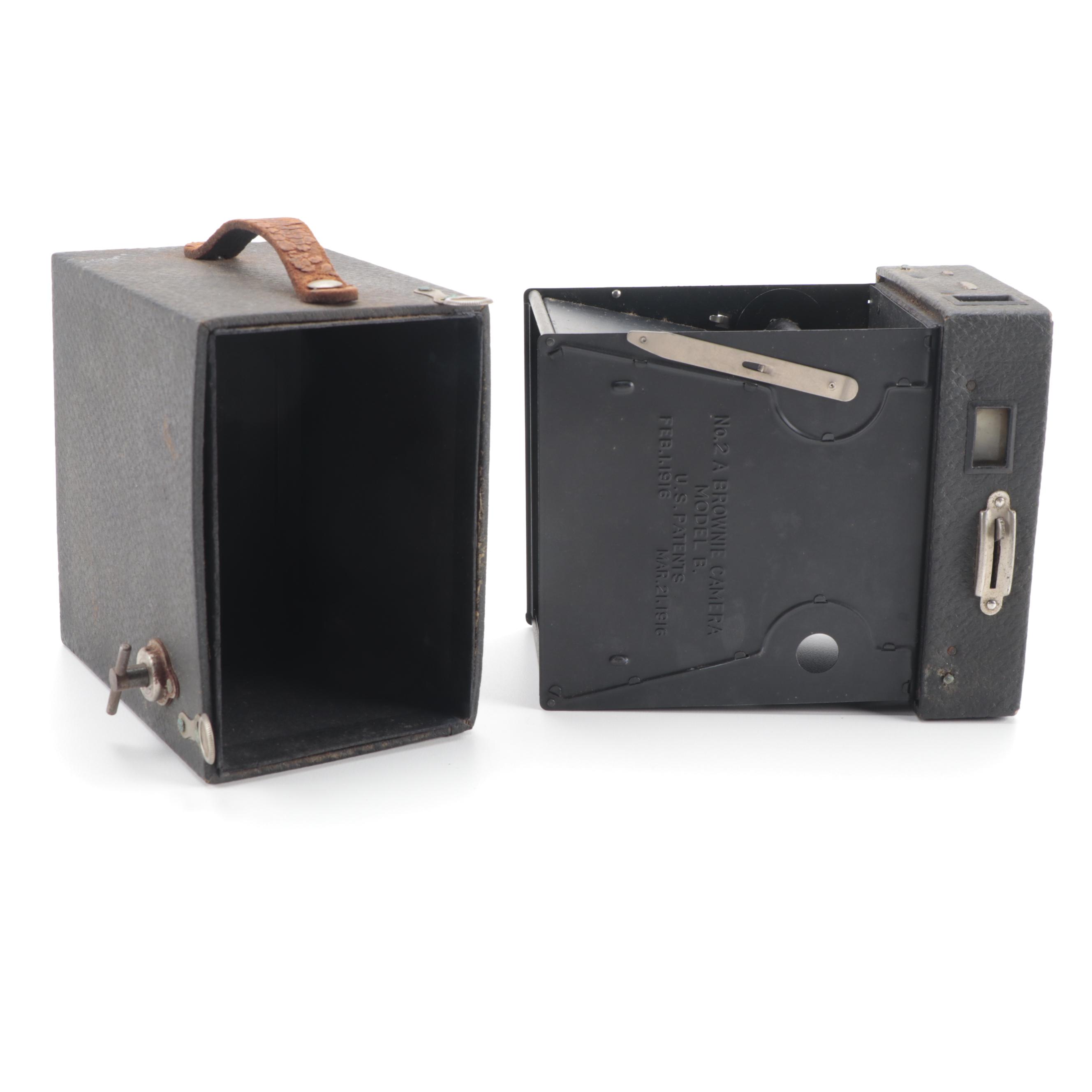 Kodak No. 2A Brownie Model B and More Cameras, Early to Mid 20th Century