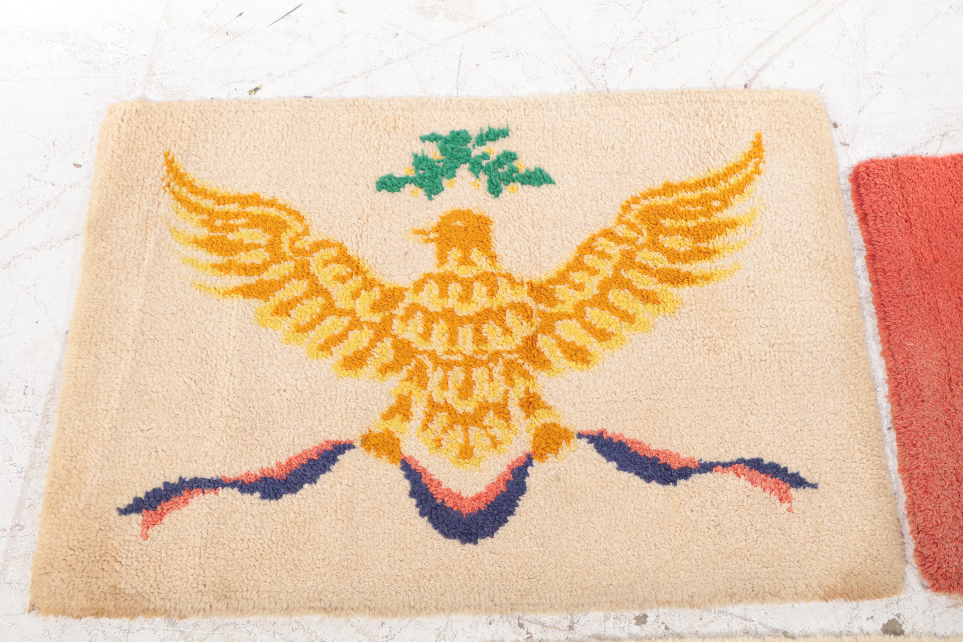 Hand-Hooked Pictorial and Novelty Accent Rugs, Mid to Late 20th Century