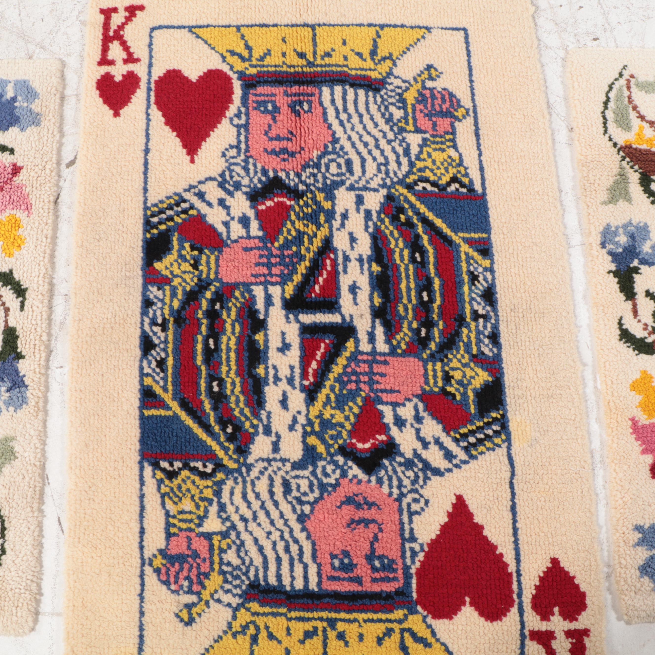 Hand-Hooked Pictorial and Novelty Accent Rugs, Mid to Late 20th Century