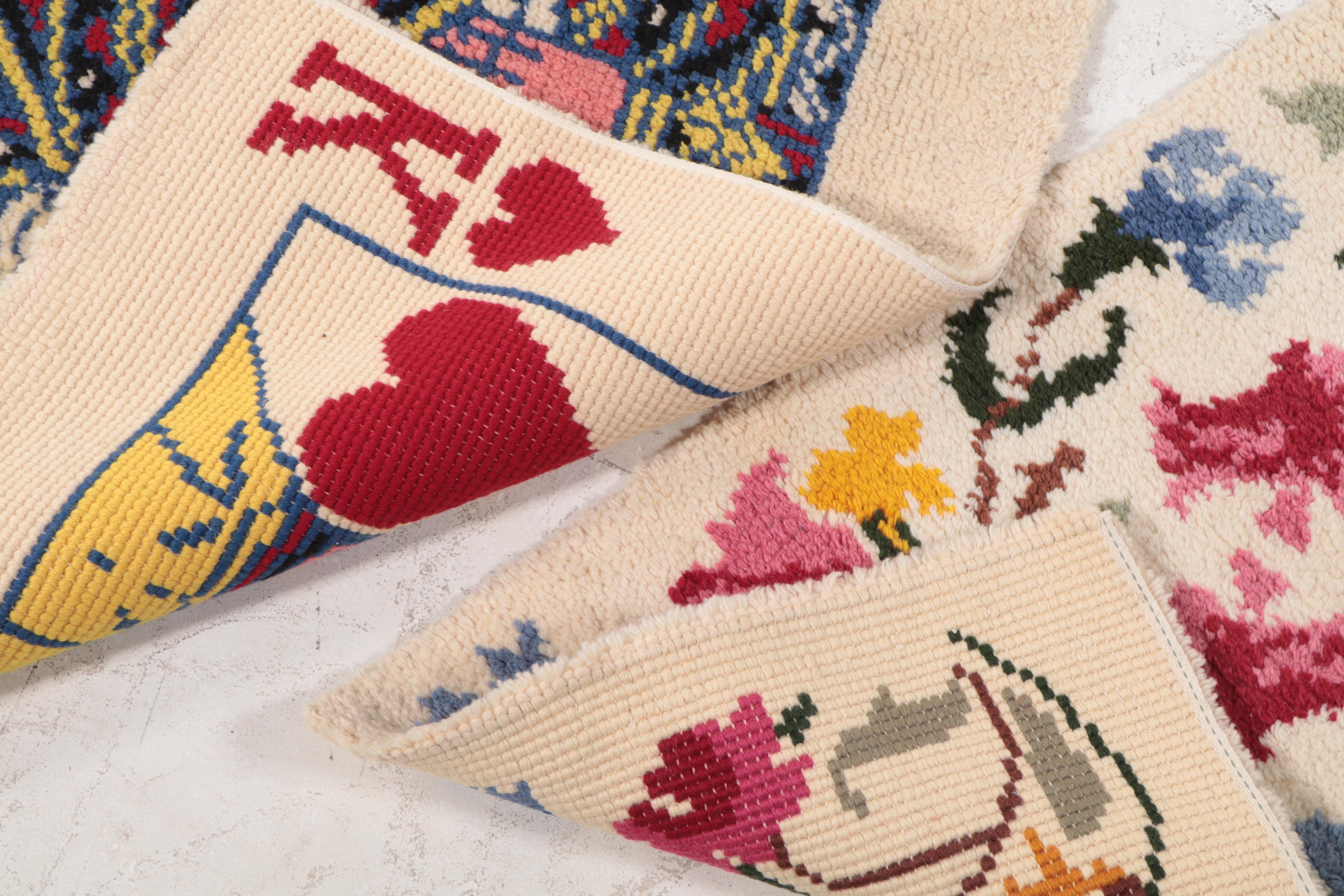 Hand-Hooked Pictorial and Novelty Accent Rugs, Mid to Late 20th Century