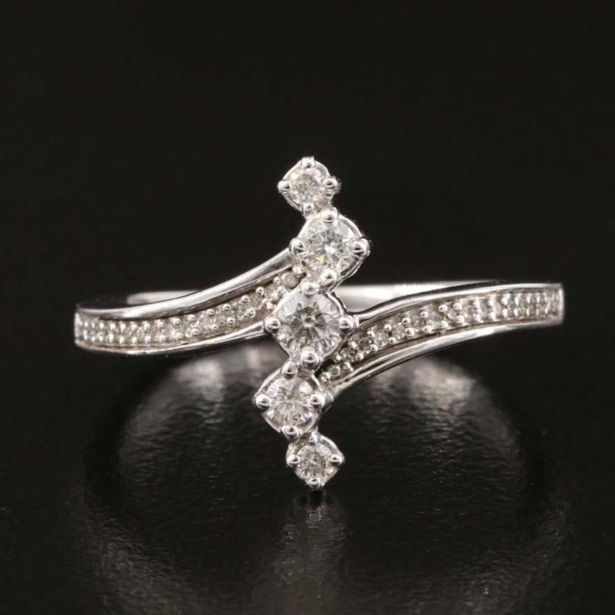 Sterling Silver Diamond Ring