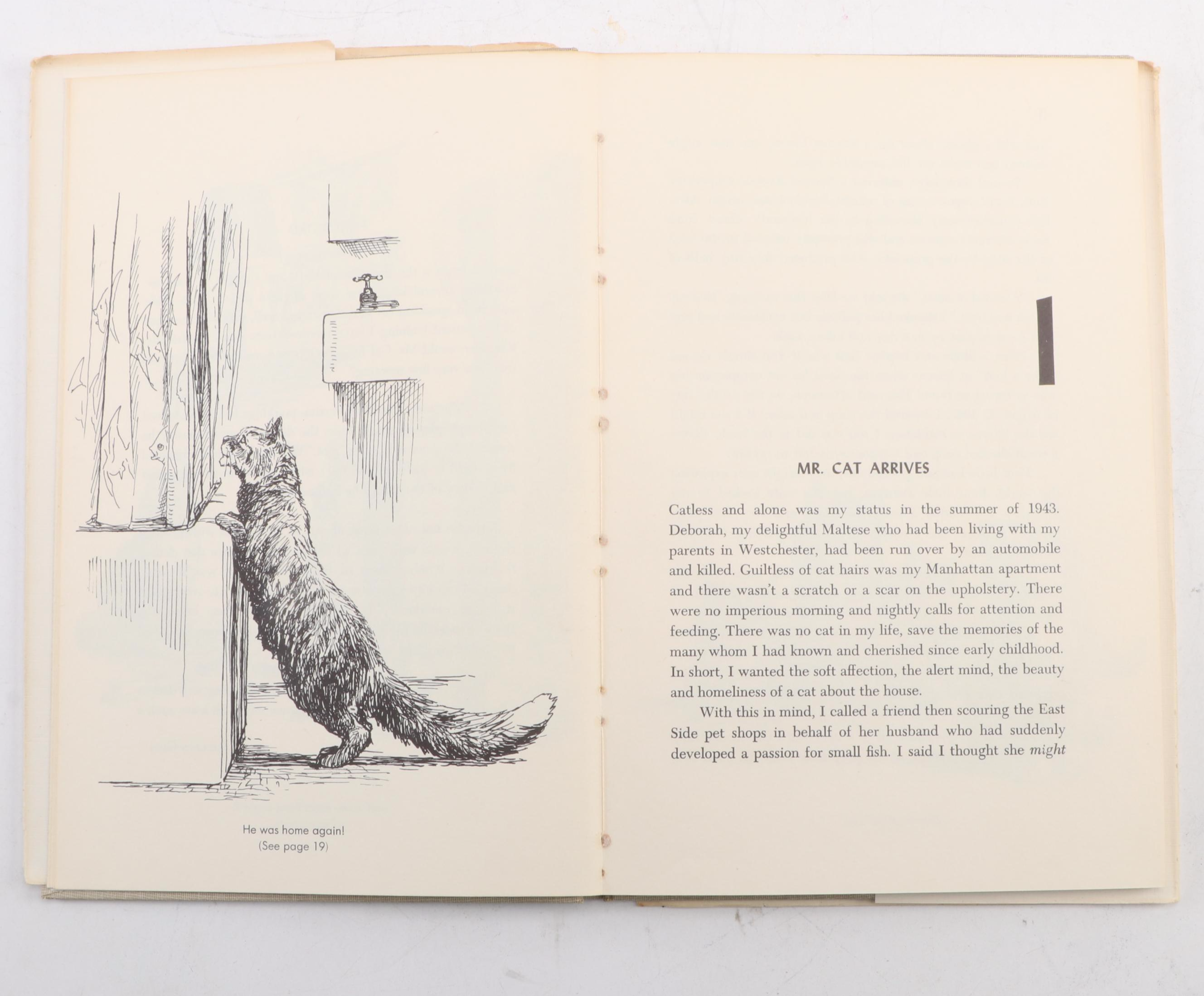 First Editions "Mr. Cat" and "More Mr. Cat" by George Freedley, Mid-20th Century