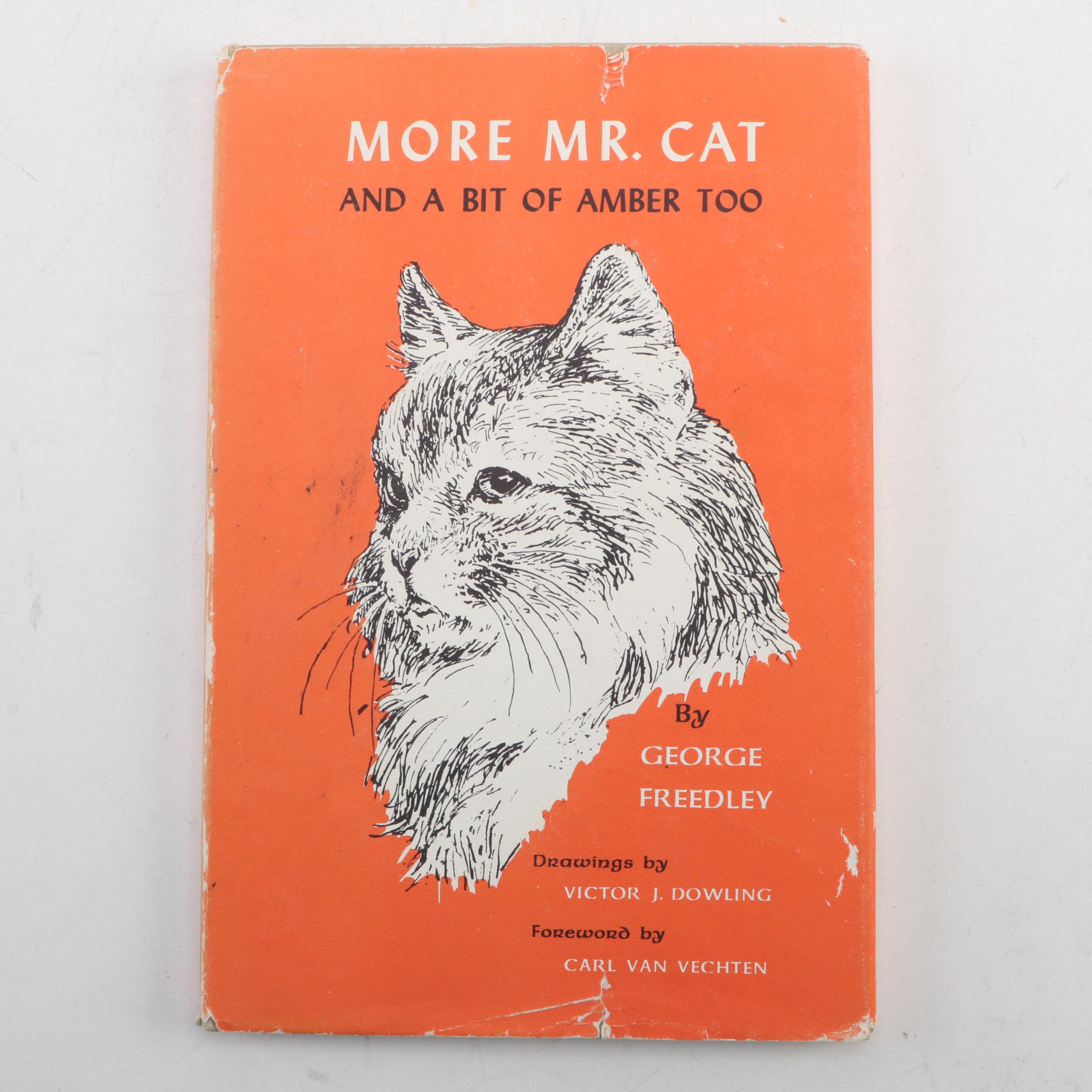 First Editions "Mr. Cat" and "More Mr. Cat" by George Freedley, Mid-20th Century