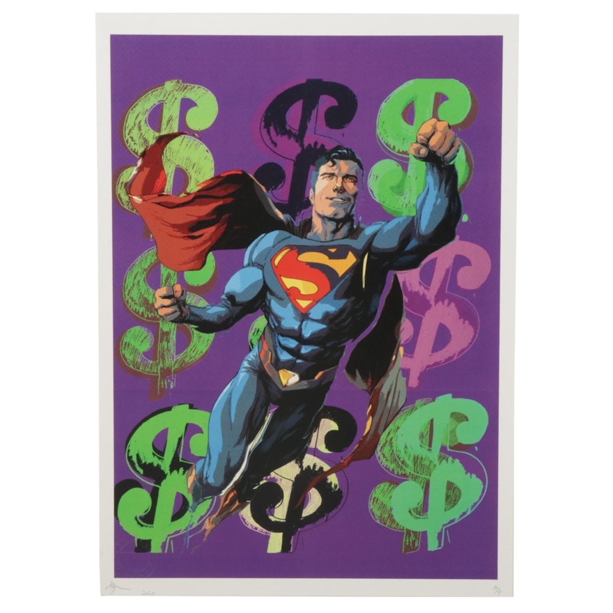 Death NYC Superman Pop Art Graphic Print "DEATHD72," 2020